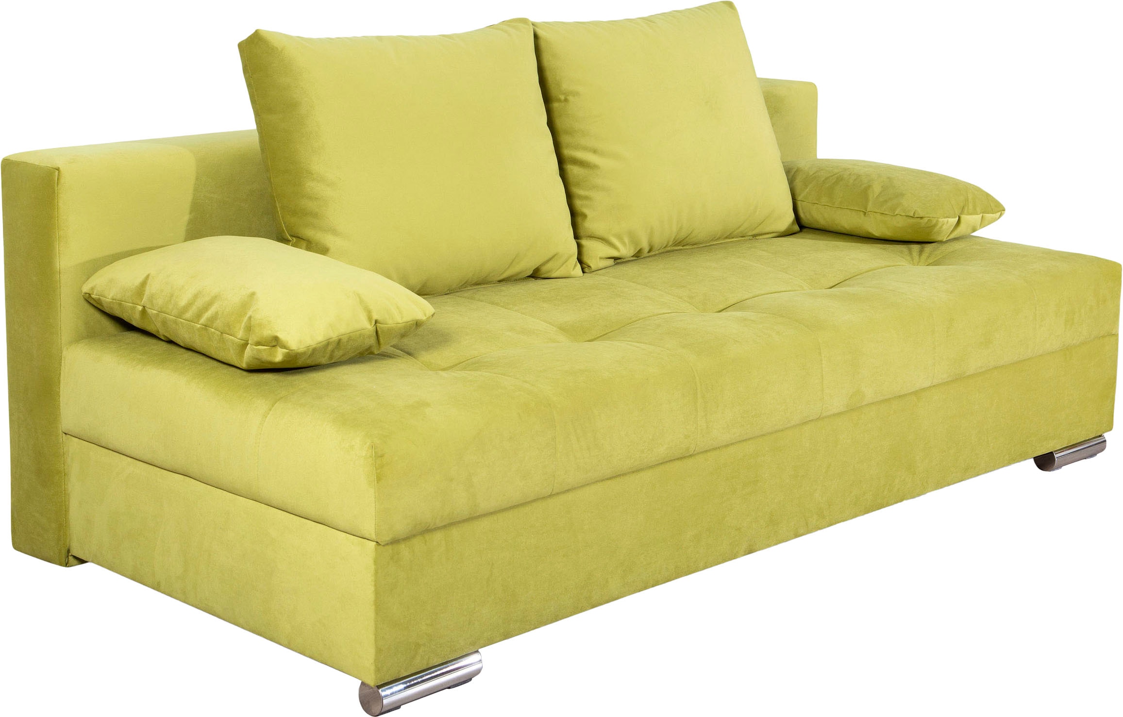 COLLECTION AB Schlafsofa »Tania mit Bettfunktion und Bettkasten«, komfortabler Sitzkomfort: Federkern-Polsterung, inklusive Rückenkissen