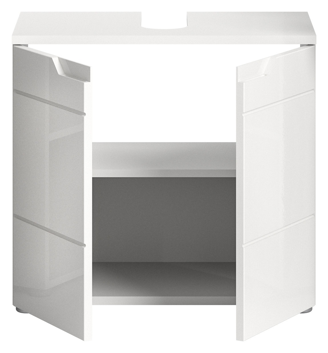 INOSIGN Waschbeckenunterschrank »CAPRI, Breite 63 cm, mit Siphonausschnitt, 2 Türen & 1 Einlegeboden«, WBU, Unterschrank, Badschrank, Badunterschrank, Waschbeckenschrank
