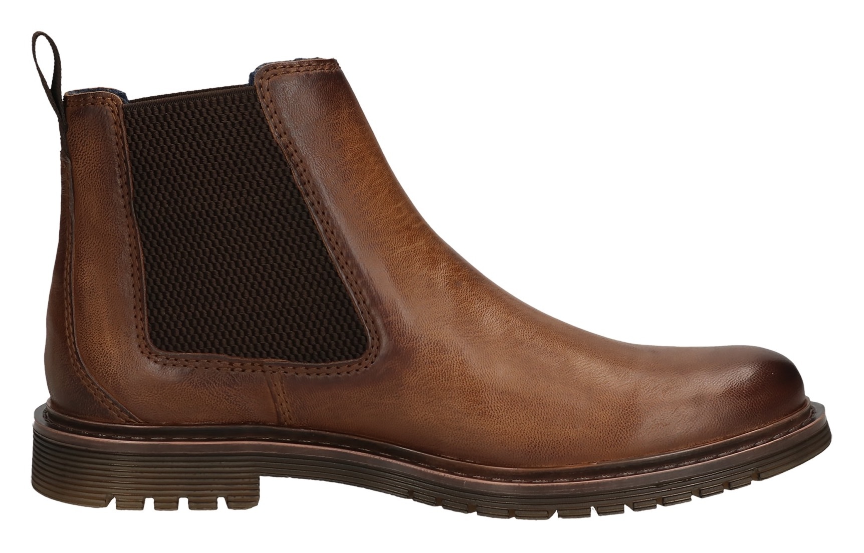 bugatti Chelseaboots, Schlupfstiefel, Stiefelette, Herrenboots mit Wechselfußbett