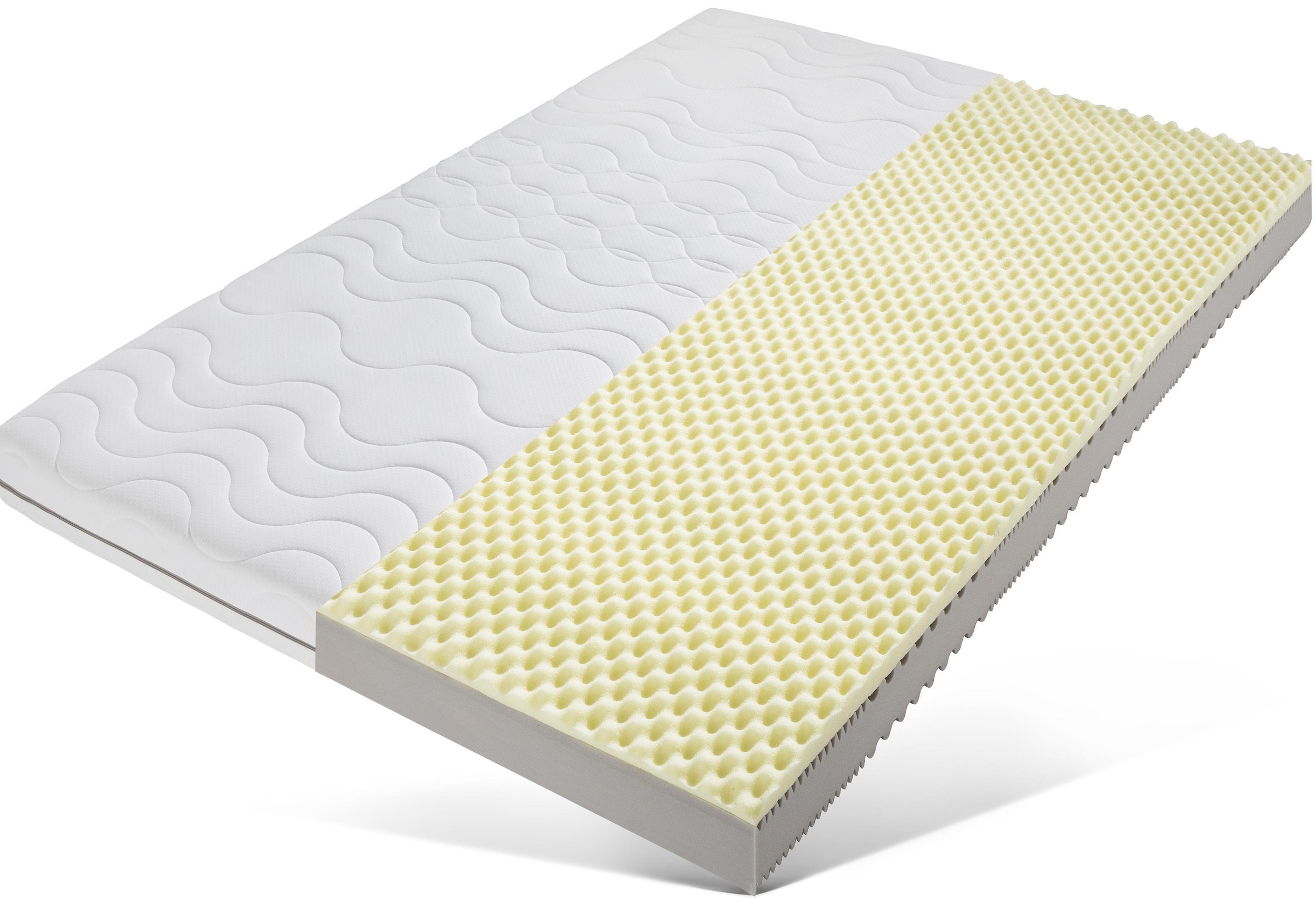 Beco Visco-Matratze »Nightstyle Visko Matratze 90x200, 100x200, 140x200 cm«, 17 cm hoch, Raumgewicht: 28 kg/m³, (1 St.), Matratze, 90x200 cm (H3) von Stiftung Warentest getestet