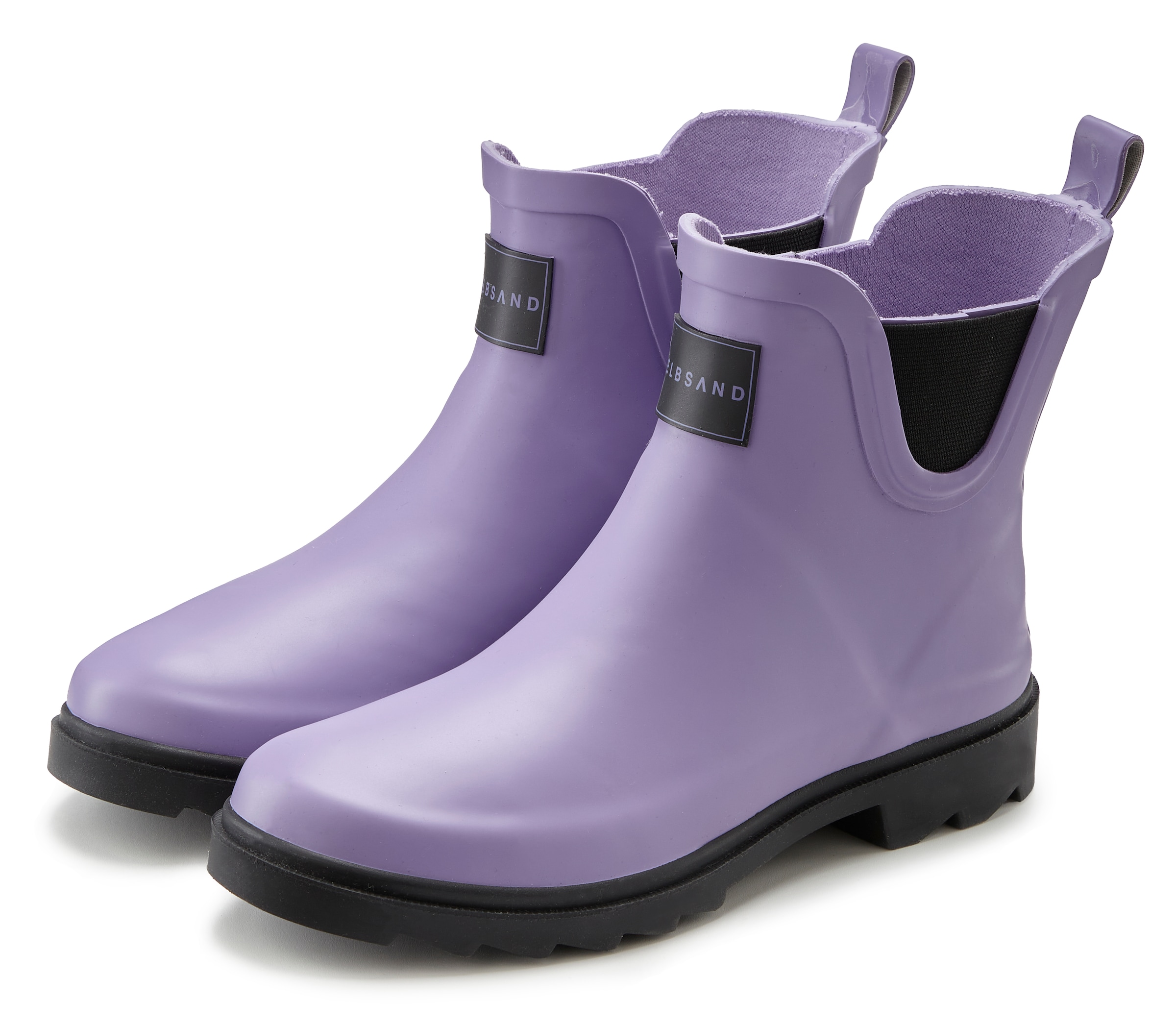 Gummistiefelette ELBSAND "Boots, Gummistiefel, Schlupfstiefel", Damen, Gr. 40, lila, Obermaterial: 100% Synthetik. Decksohle: 100% Textilmaterial. Futter: 100% Textilmaterial. Laufsohle: 100% Synthetik, unifarben, Schuhe, aus wasserdichtem Material