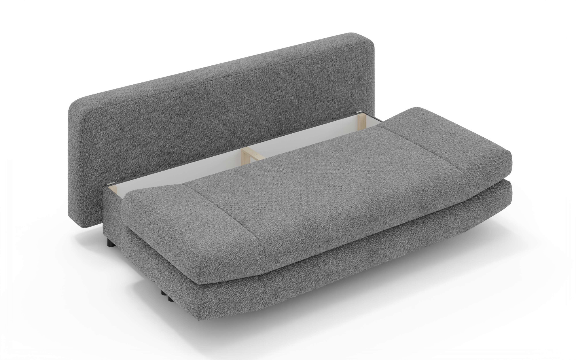 Home affaire 3-Sitzer »LENNARA Schlafsofa mit Bettkasten, Maße B/T/H: 209/96/86 cm«, Sofa mit Wellenunterfederung, hoher Sitzkomfort