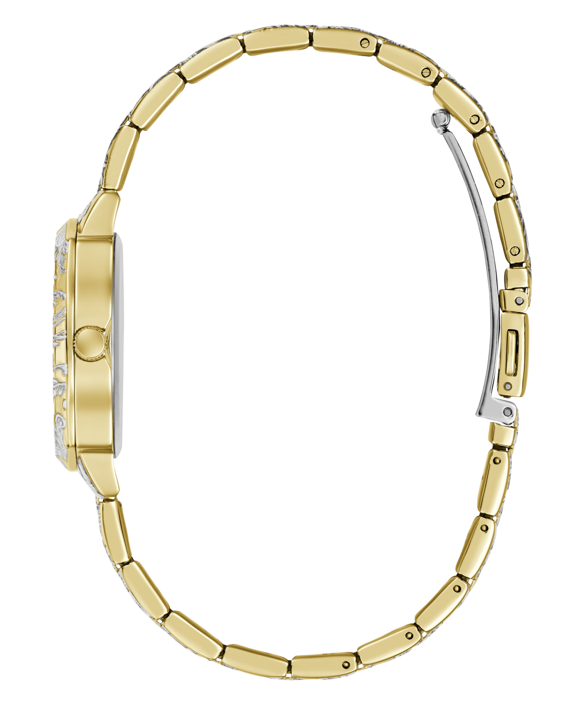 Guess Quarzuhr »OLIVIA« Armbanduhr, Damenuhr, Edelstahlarmband, analog