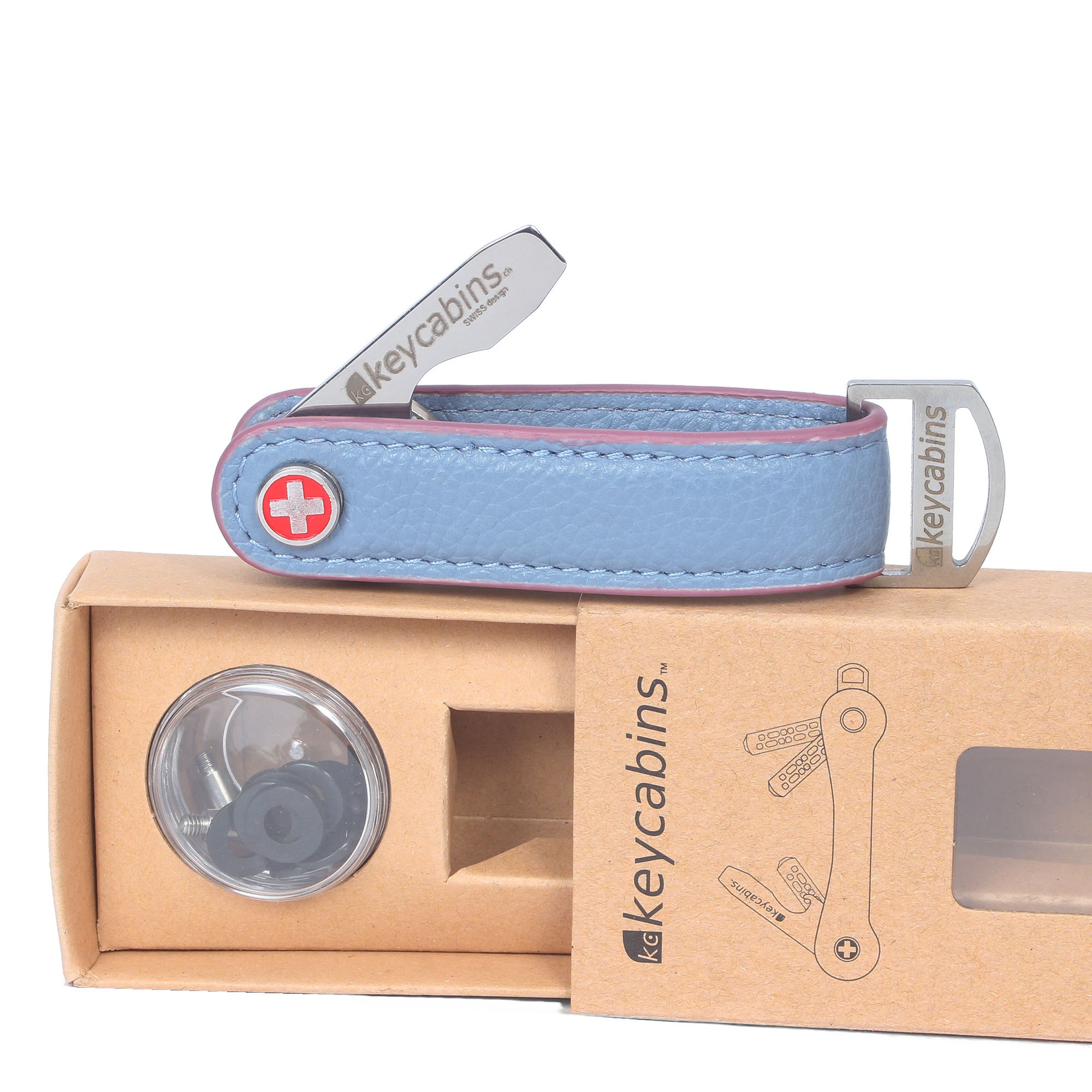keycabins Schlüsselanhänger »Loop-leather S4« SWISS Design