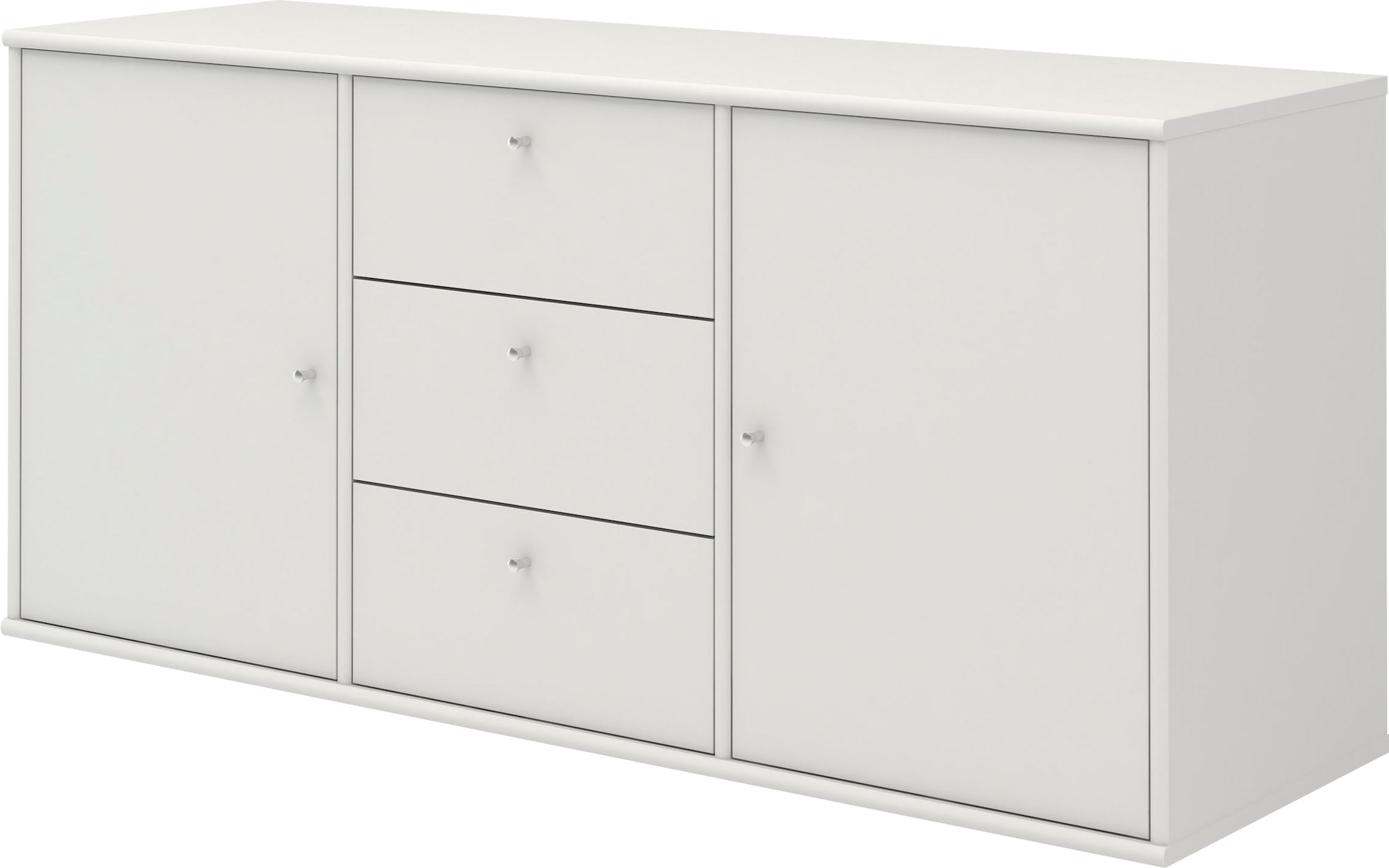 Hammel Furniture Sideboard mit B: und hängend/stehend cm, Türen Schrank, »Mistral, BAUR Hochwertig 133 Schubladen, | montierbar«, anpassungsbar Designmöbel