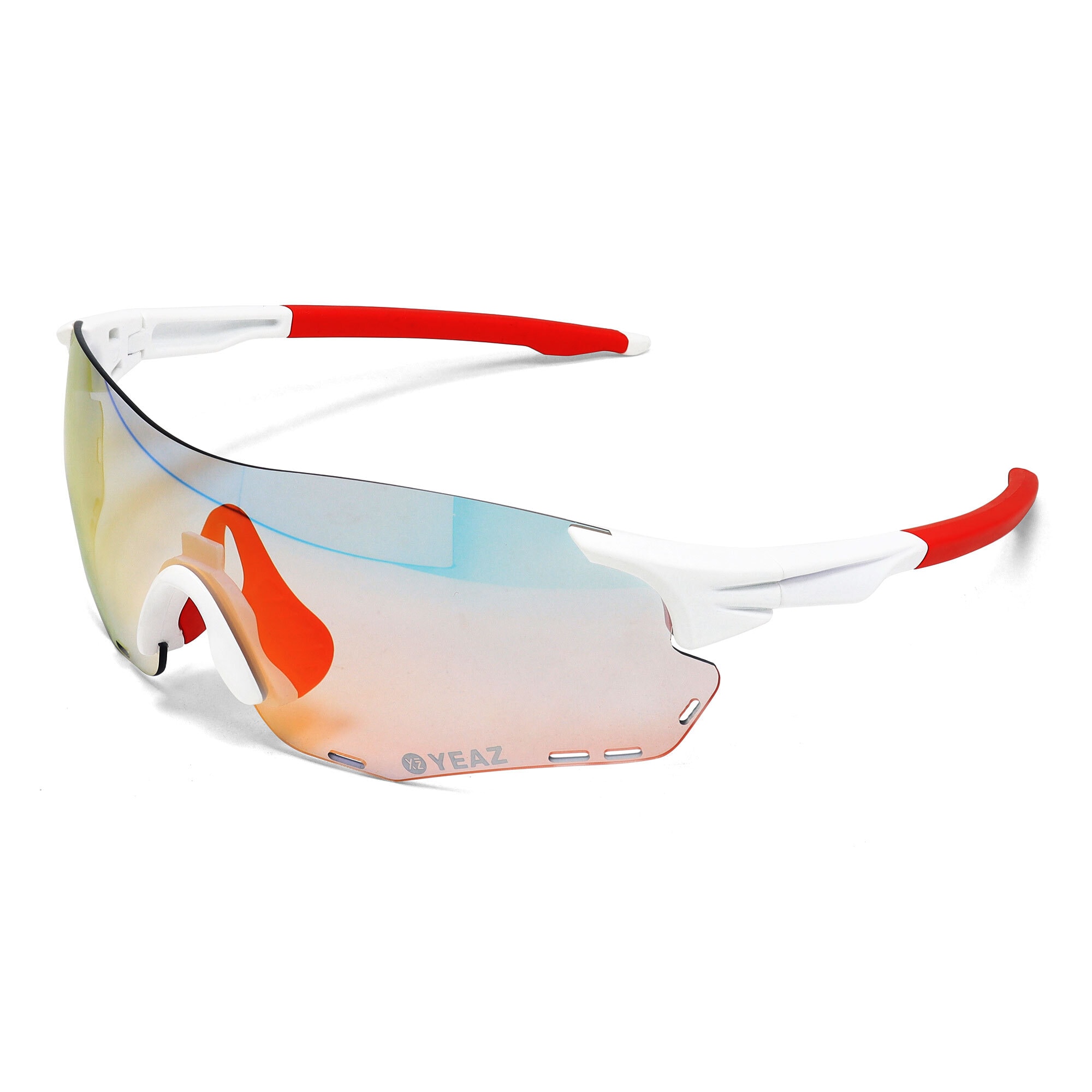 YEAZ SUNELATION Sportbrille Weiß/Rot