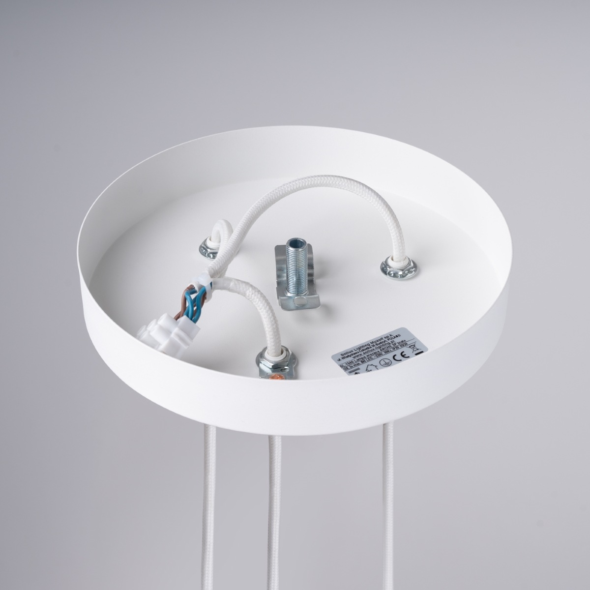SOLLUX lighting Pendelleuchte »Pendelleuchte ARCHE 3P Weiß«, 3 flammig, Leuchtmittel G9 | ohne Leuchtmittel, Riemenverstellung