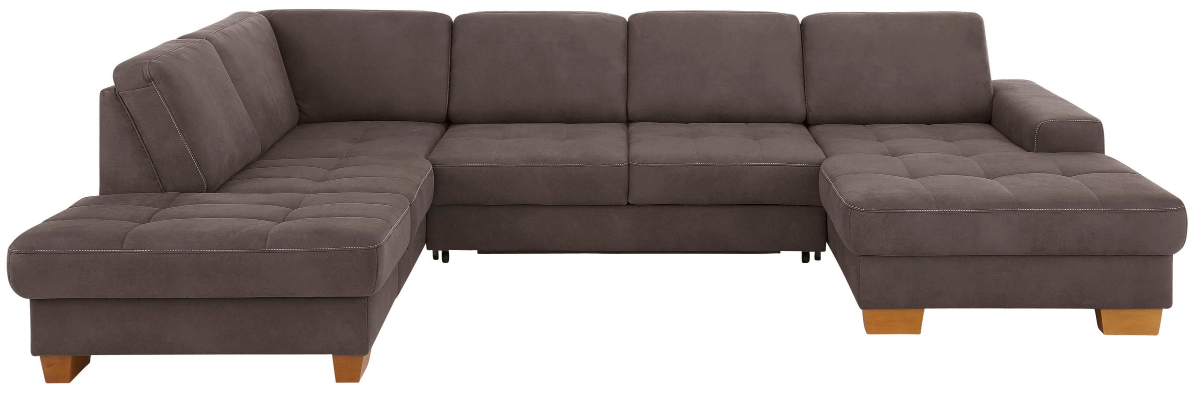 Home affaire Wohnlandschaft "Puccini U-Form" mit Federkern, Sitztiefenverst günstig online kaufen