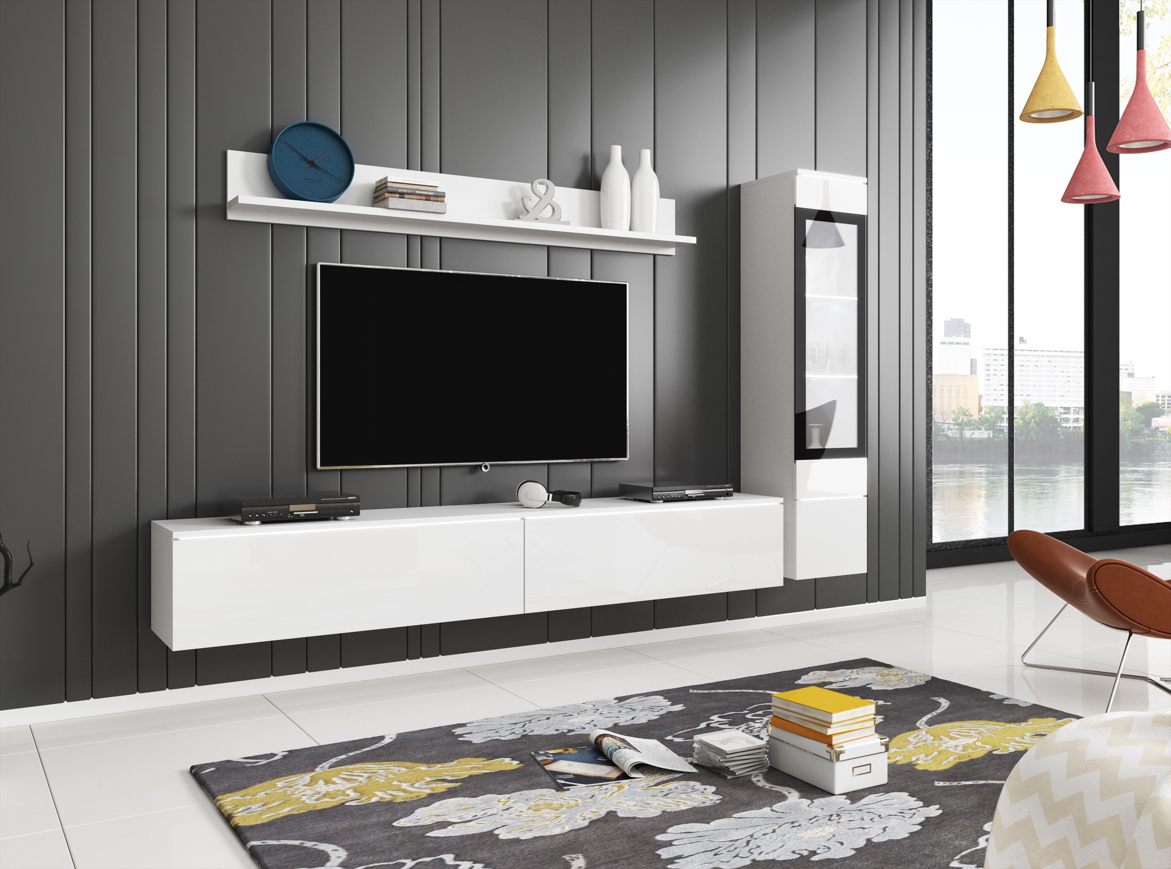 INOSIGN Wohnwand "VERA I, Vitrinen Türanschlag links/rechts wechselbar" Kom günstig online kaufen