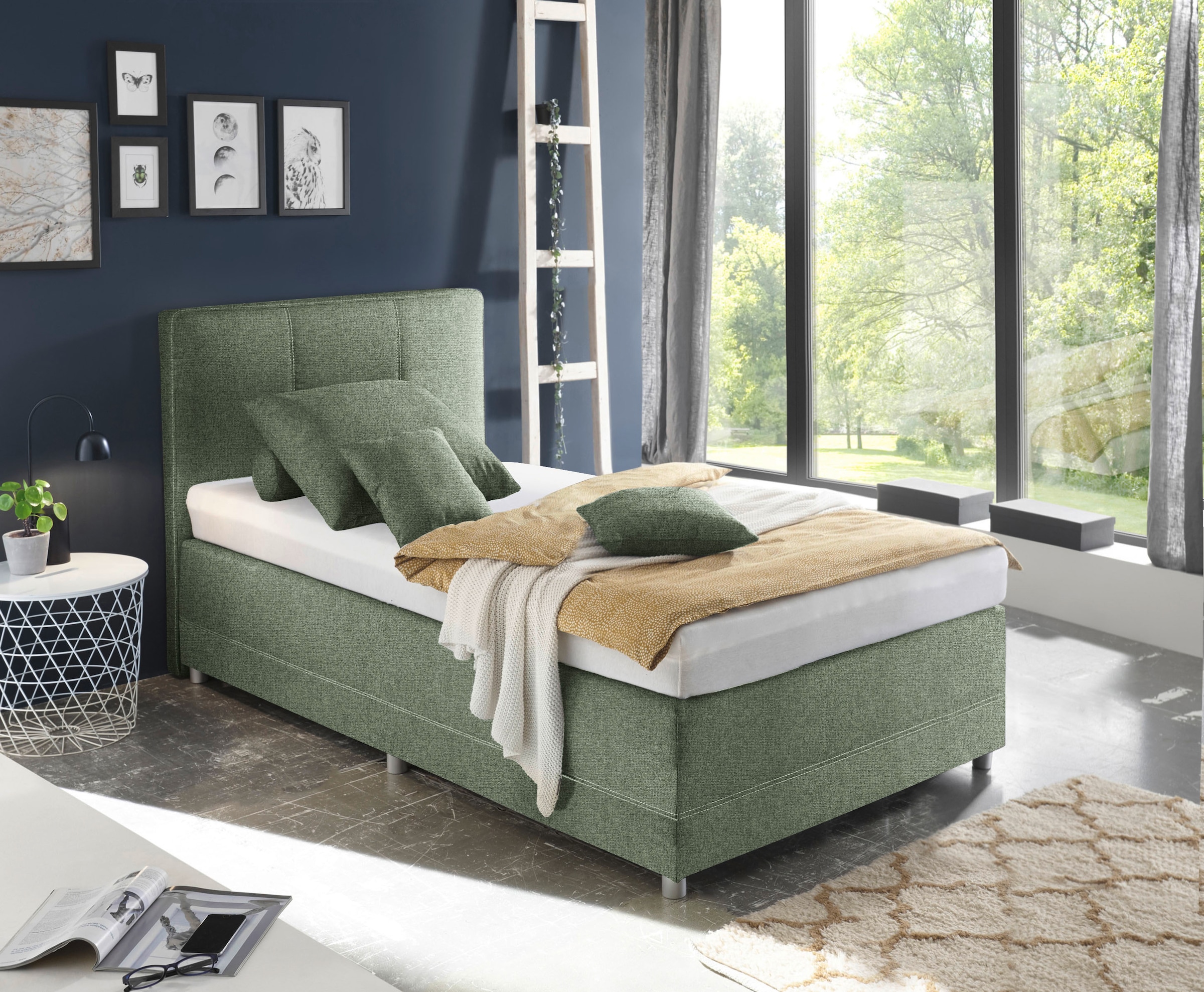 ED EXCITING DESIGN Boxspringbett »Luanda«, wahlweise mit Matratze und Topper