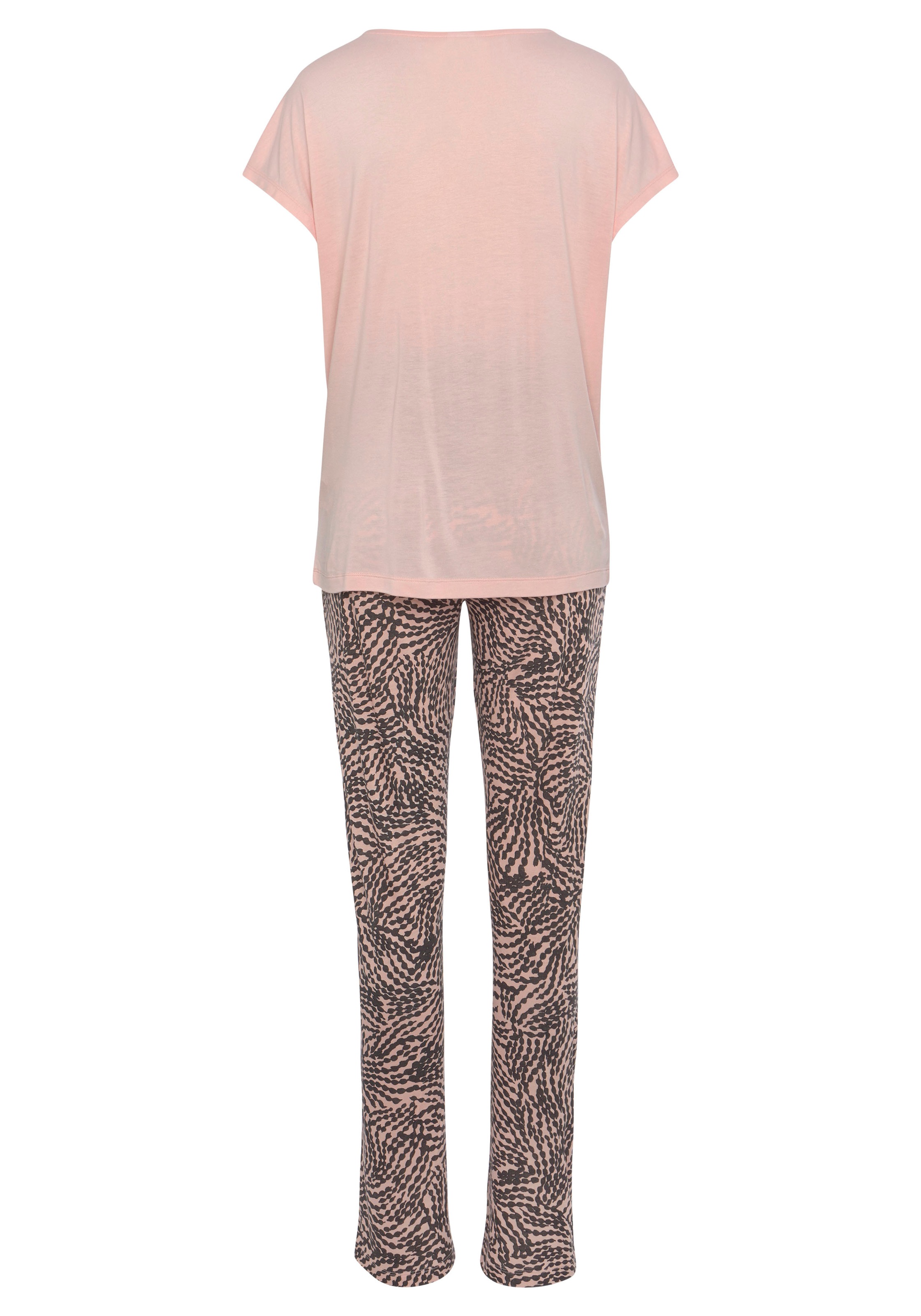 Thumbnail - LASCANA Pyjama Set, 2-teilig, 2 tlg. mit gemusterten Details