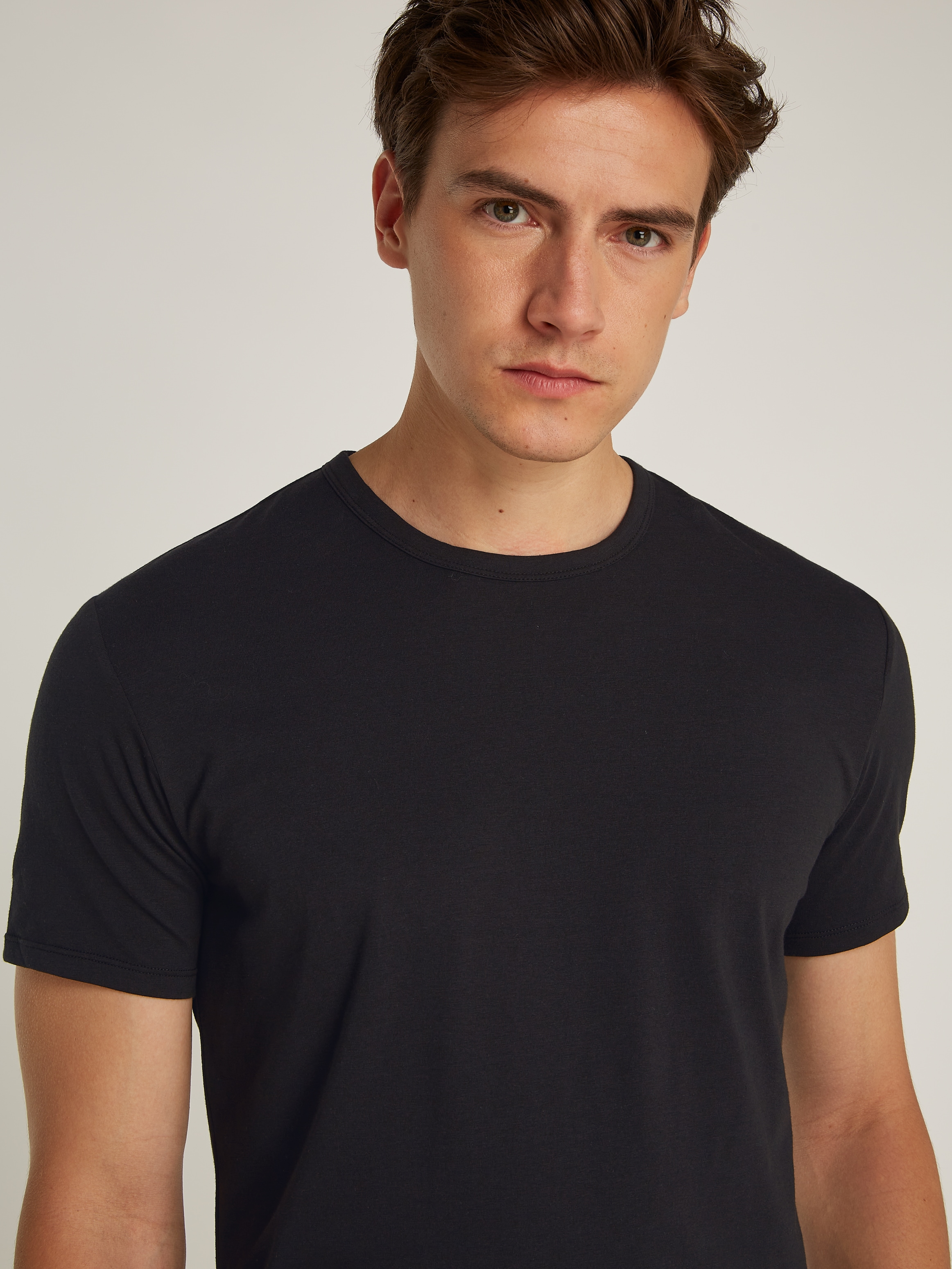 Calvin Klein Underwear T-Shirt »S/S CREW NECK 3PK«, (Packung, 3 tlg., 3er-Pack), mit Logo am Saum