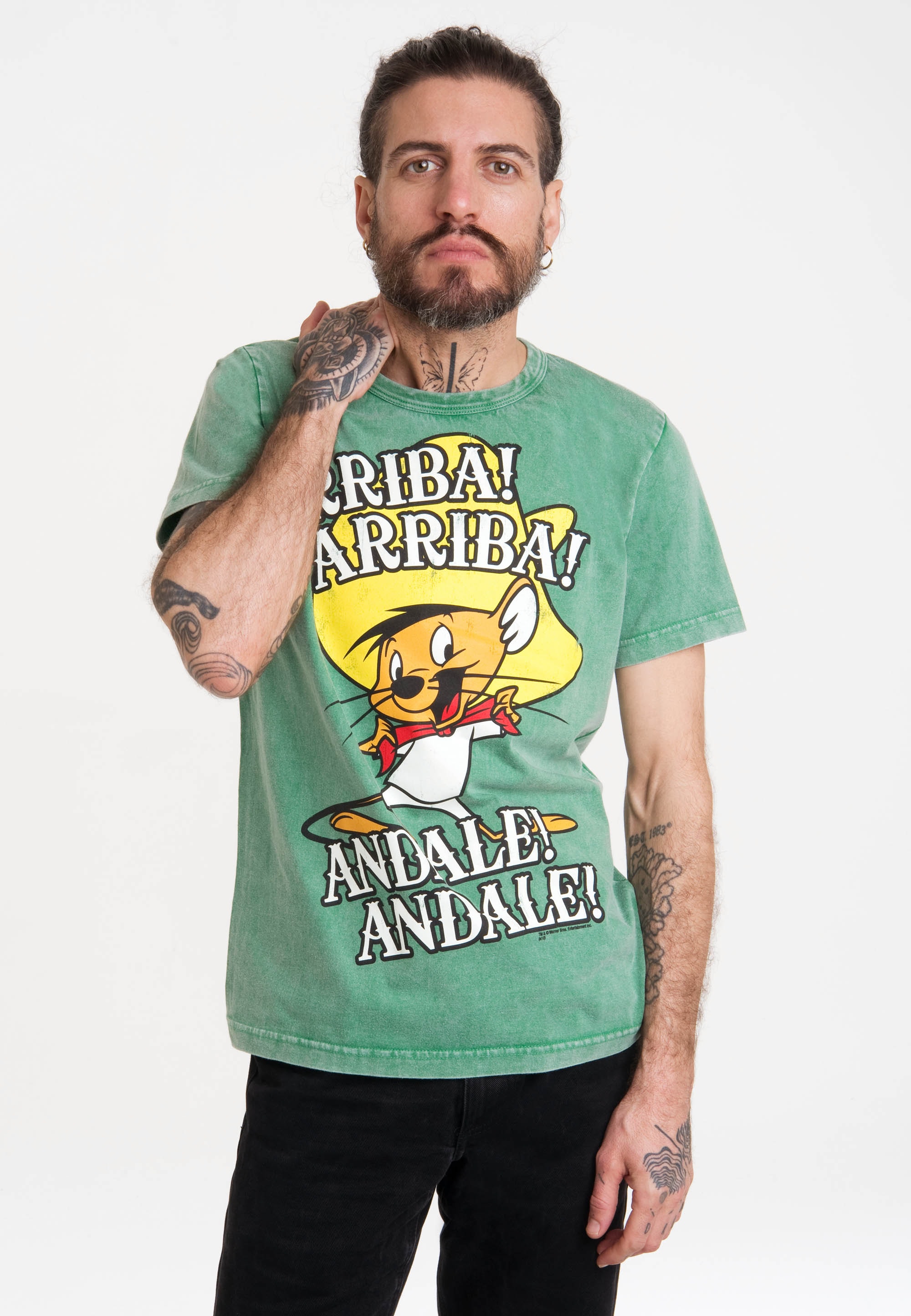 BAUR »Looney Gonzales«, | lizenziertem mit Tunes LOGOSHIRT Speedy Print ▷ - für T-Shirt