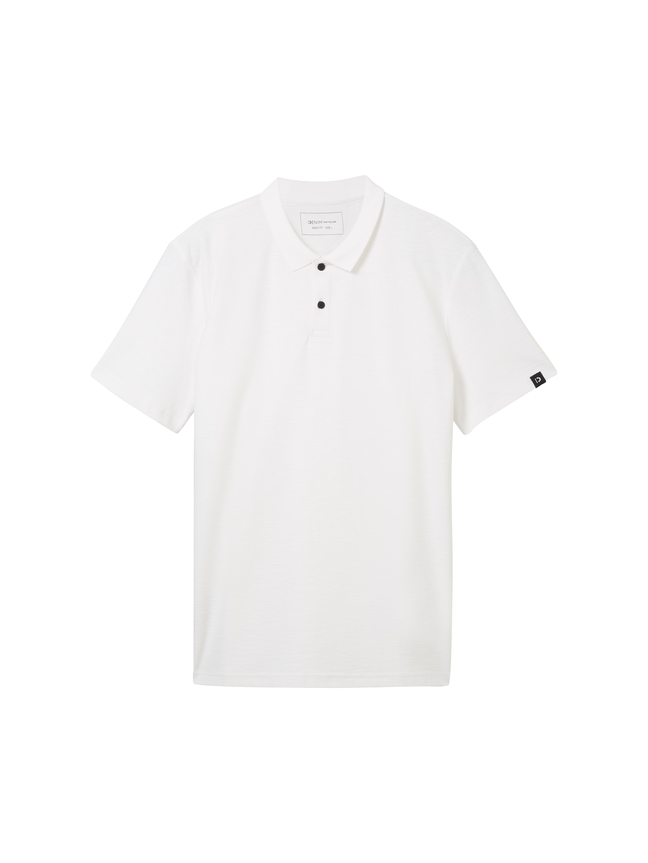 TOM TAILOR Denim Poloshirt, in gerippter Optik