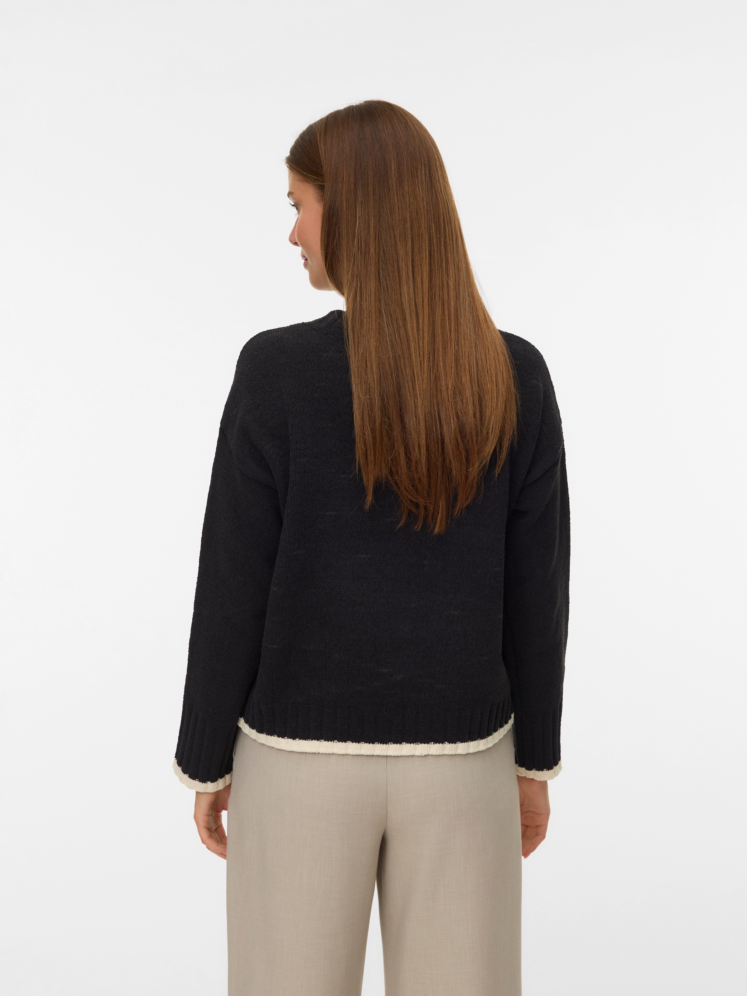 Vero Moda Strickpullover »VMSHADOW LS O-NECK PULLOVER BOO«