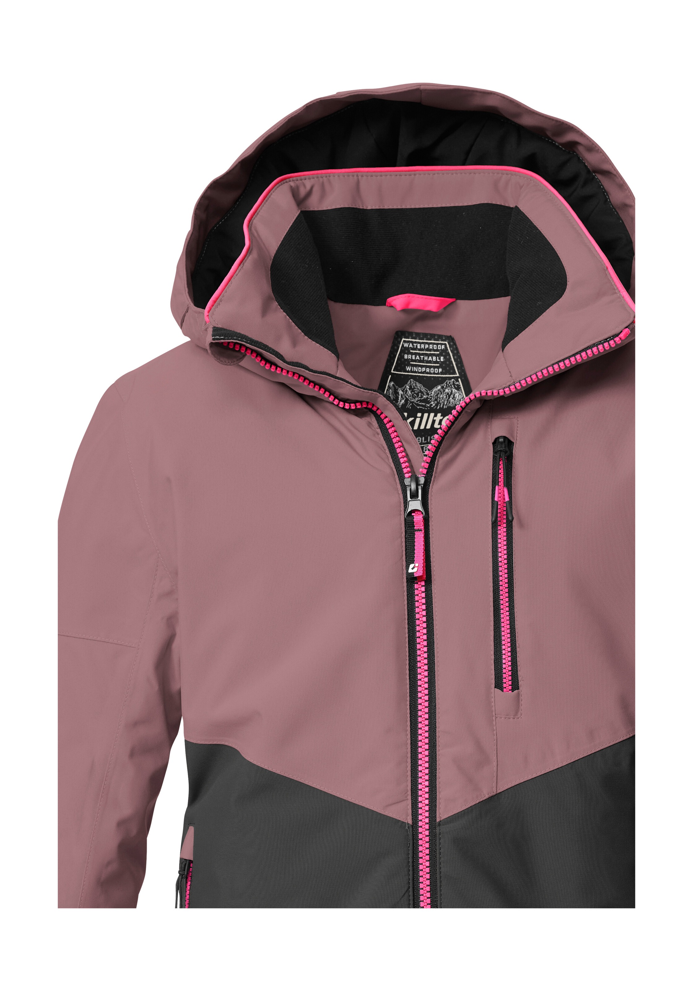 Killtec Skijacke »KSW 207 GRLS SKI JCKT«, Wasserdichte, atmungsaktive Kinderjacke mit reflektierenden Details