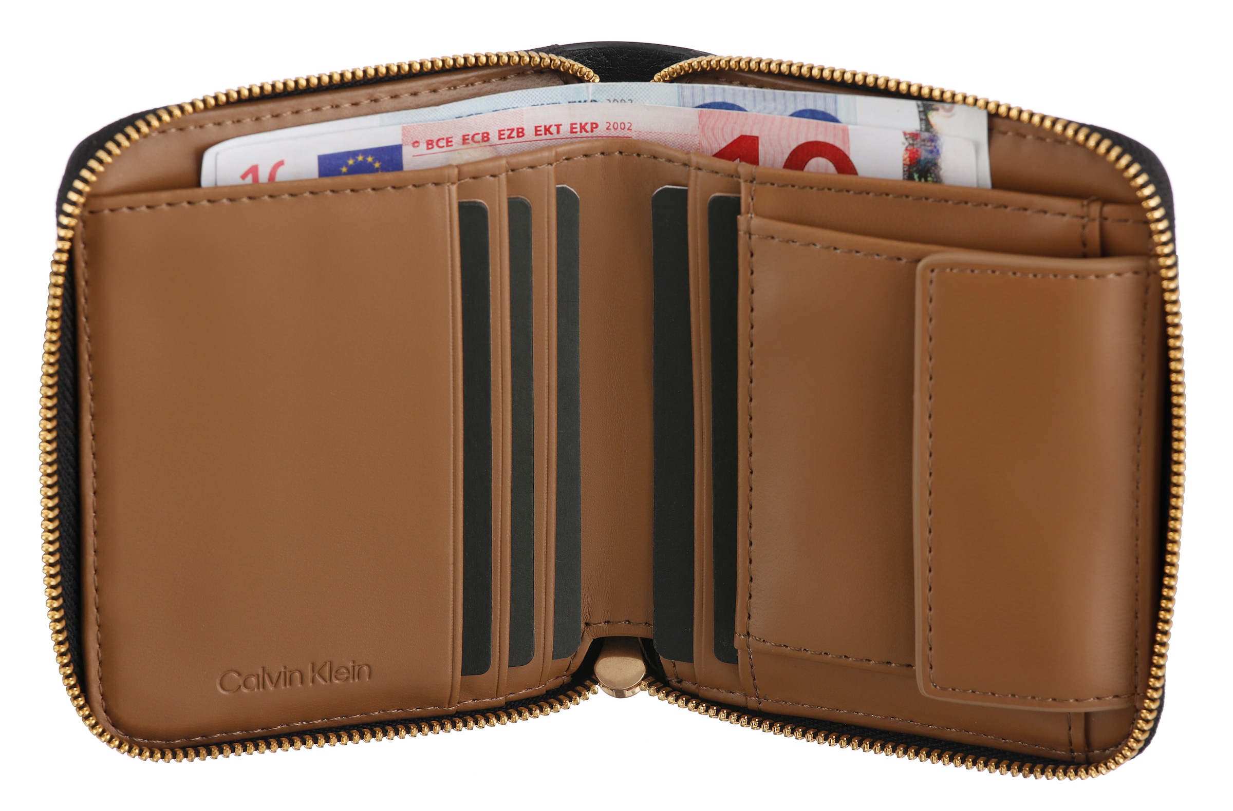 Calvin Klein Geldbörse »FOIL LOGO MEDIUM ZIP AROUND«