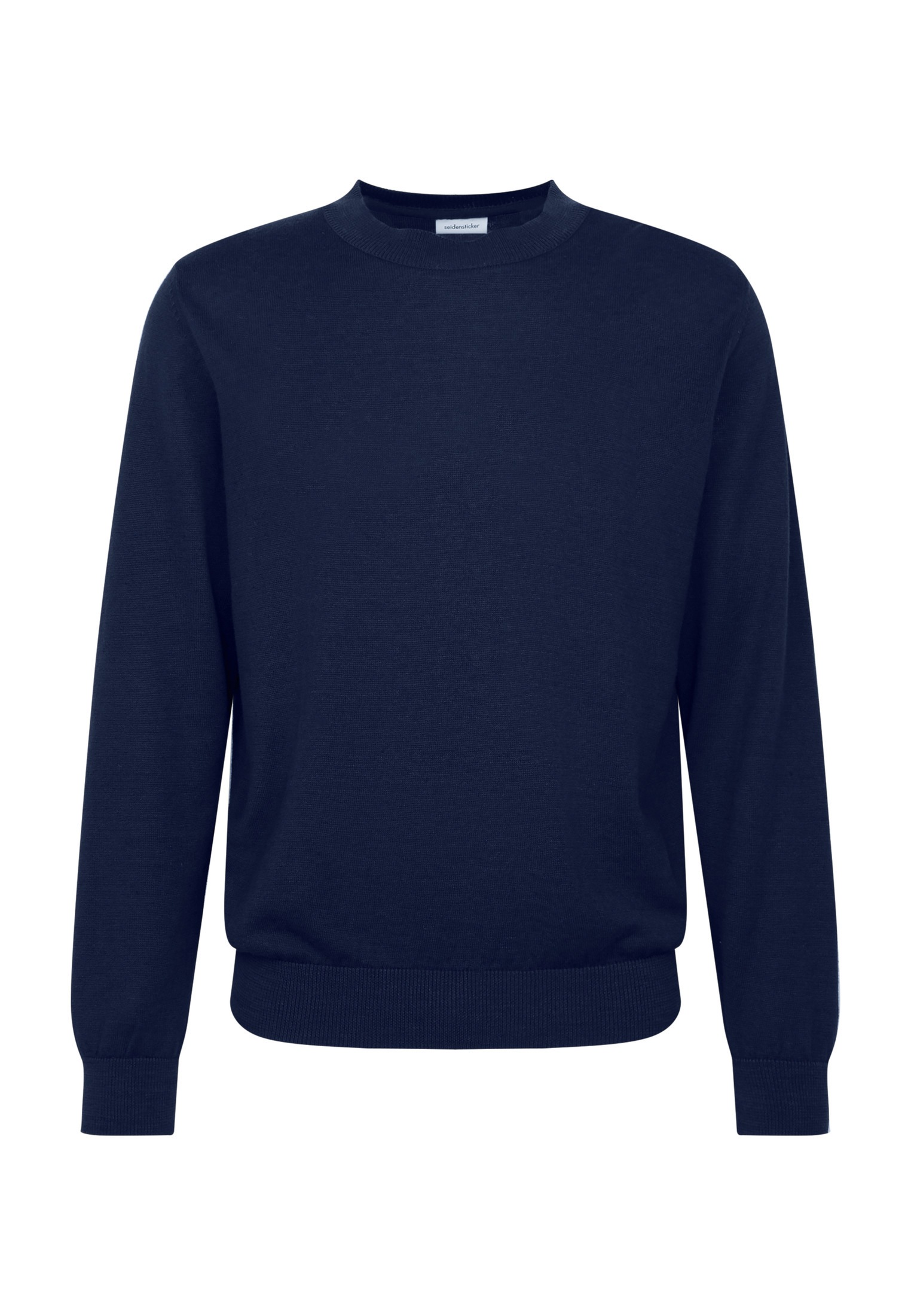 seidensticker Strickpullover »Schwarze Rose« 1/1 Rundhals Uni