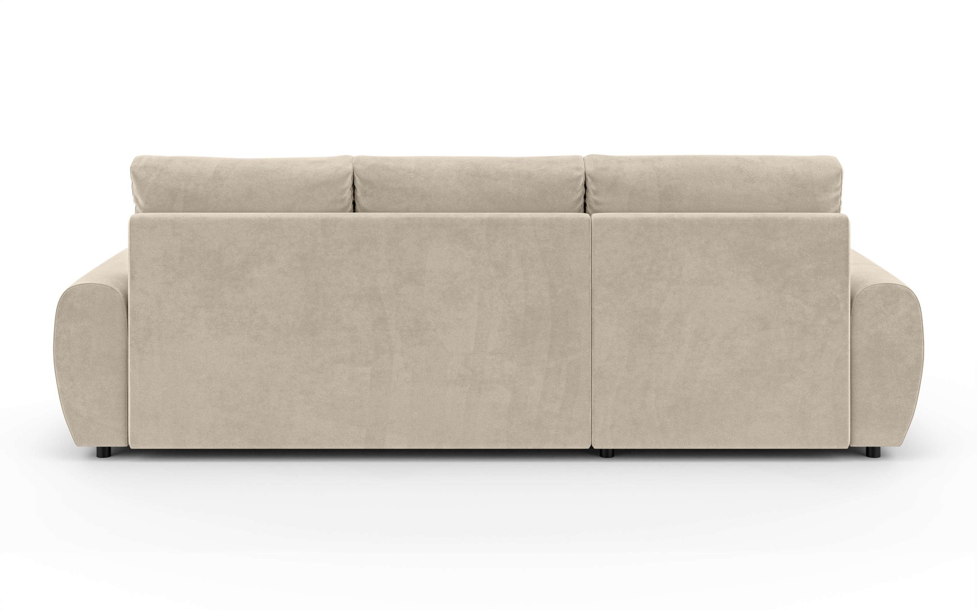 INOSIGN Ecksofa »HAVERHILL Schlafsofa mit Bettkasten, Maße B/H/T: 237/89/166 cm«, L-Form mit Recamiere links oder rechts bestellbar, Wellenunterfederung