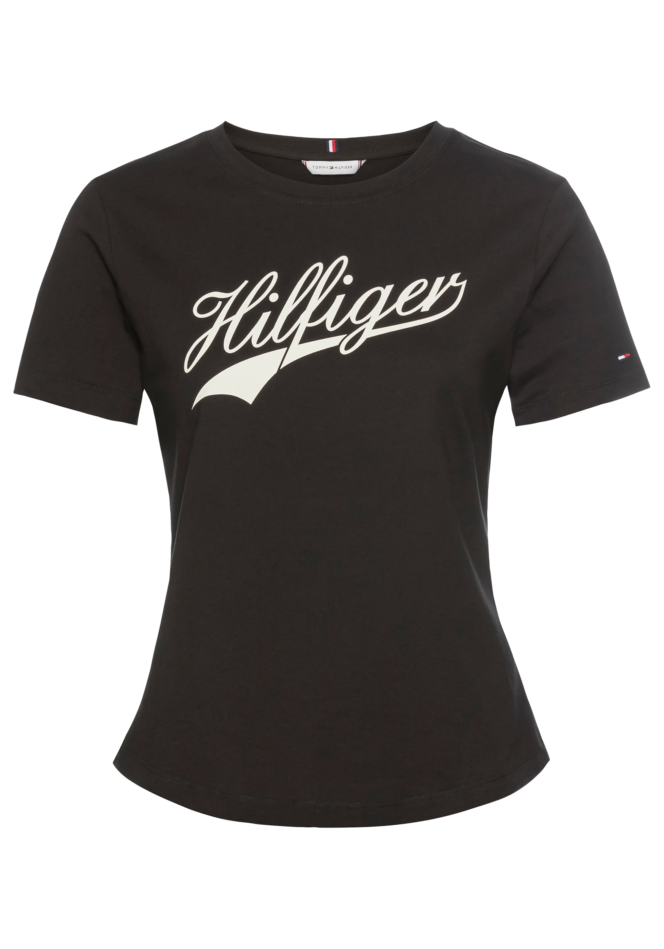 Hilfger | Tommy SS Rundhalsshirt SS«, mit bestellen Logo-Schriftzug Hilfiger großem BAUR TEE H85 C-NK »SLIM