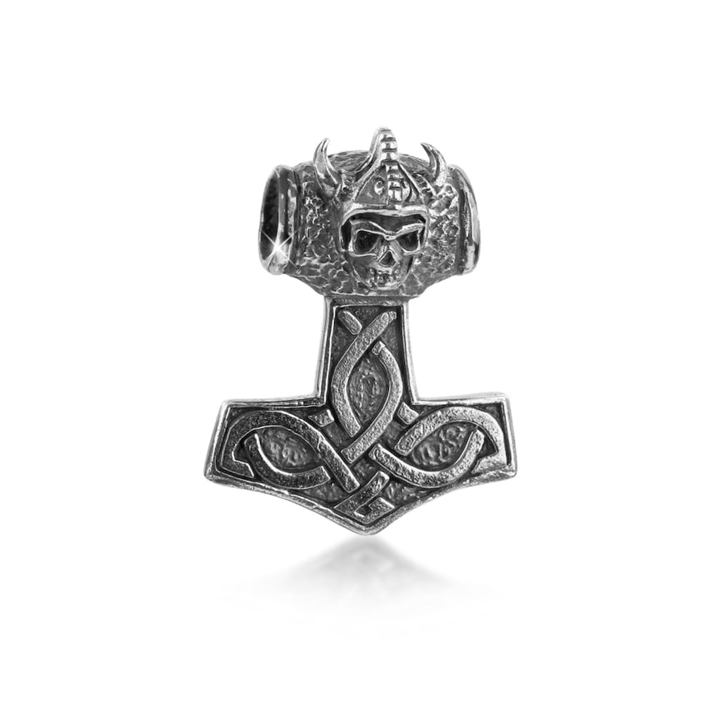 Kuzzoi Kettenanhänger »Herren Thors Hammer Keltischer Knoten 925 Silber«