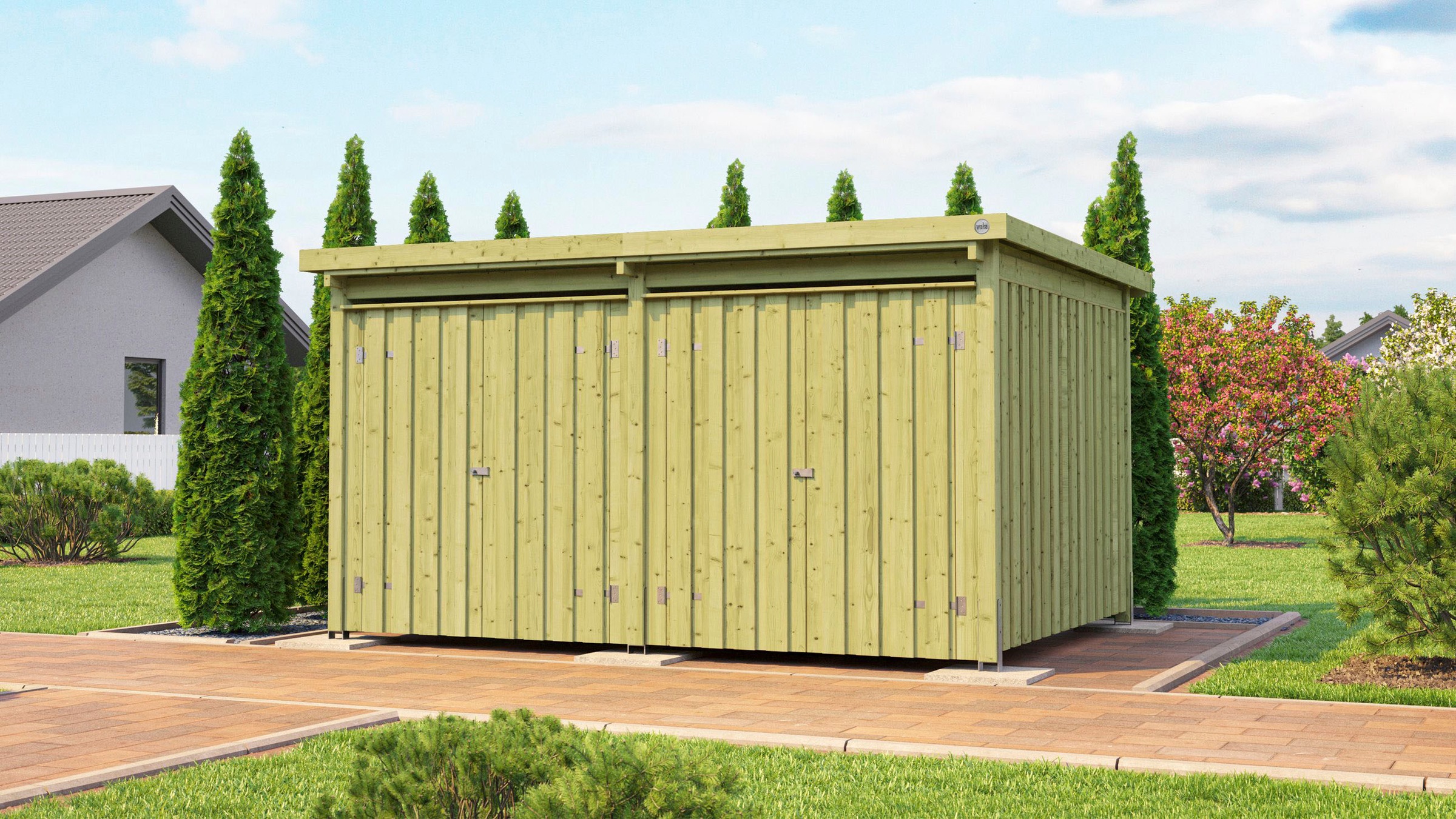 weka Gerätehaus ""Lagerhaus 607 Variante 3" aus kesseldruckimprägnierten Na günstig online kaufen