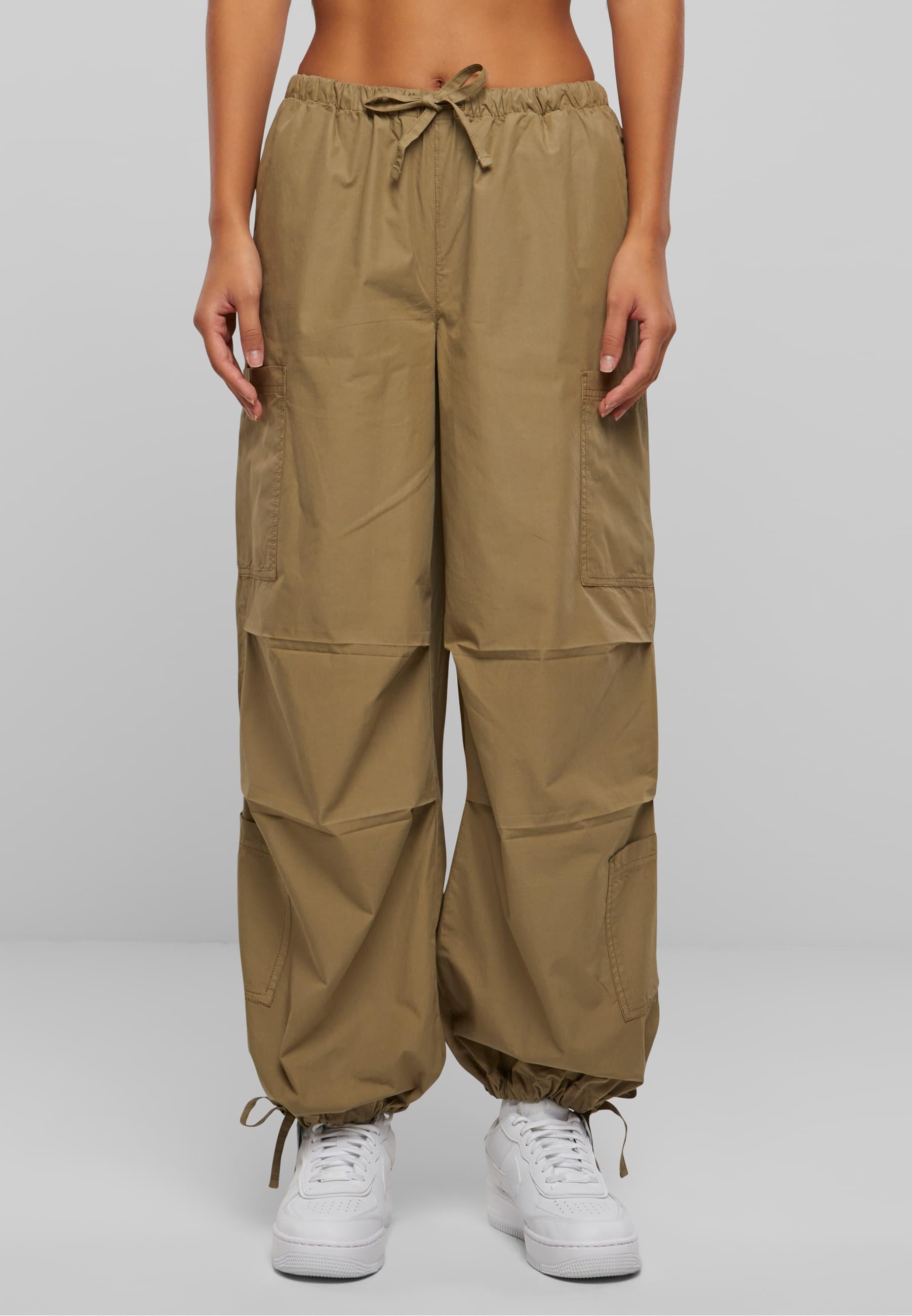 URBAN CLASSICS Cargohose »Urban Classics Ladies Cotton Cargo Parashute Pants«, (1 tlg.)