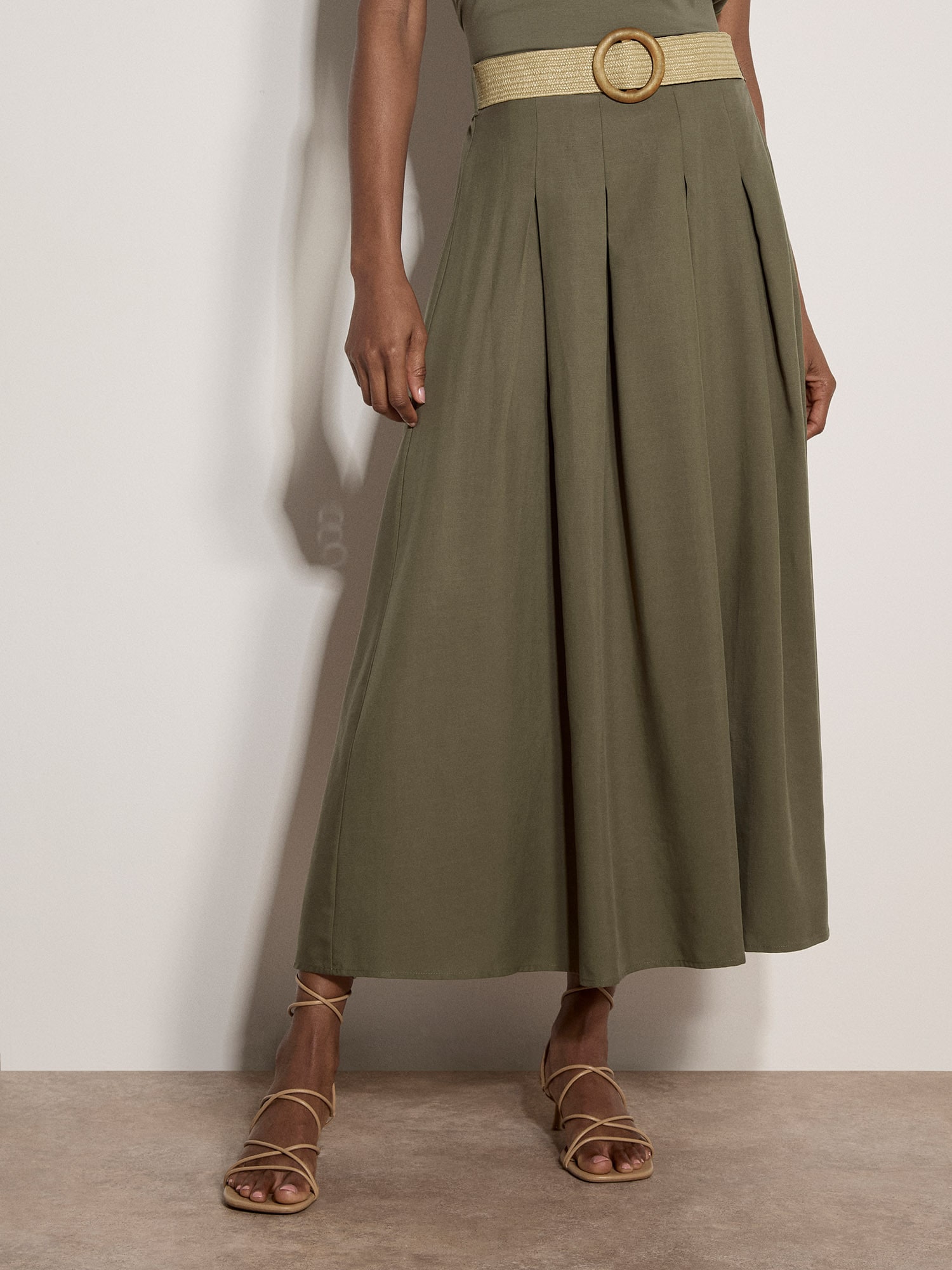 Apricot Midirock "Boho-Midirock" 2 mit Gürtel