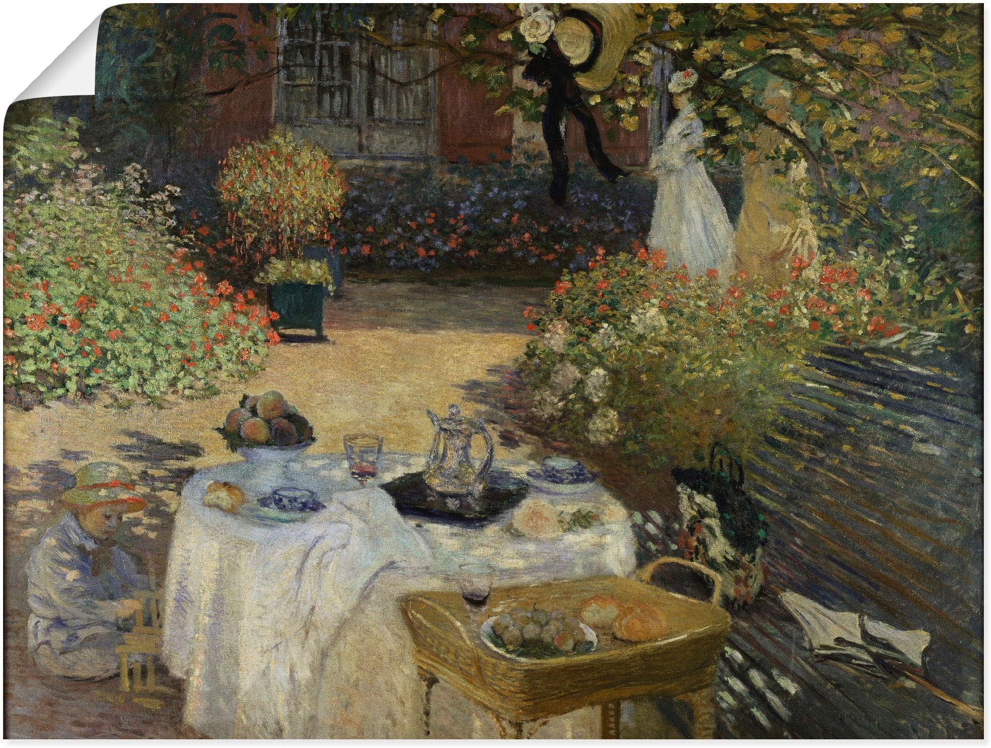 Artland Wandbild "Im Garten Claude Monets in Argenteuil" Garten 1 Stk. tlg. günstig online kaufen