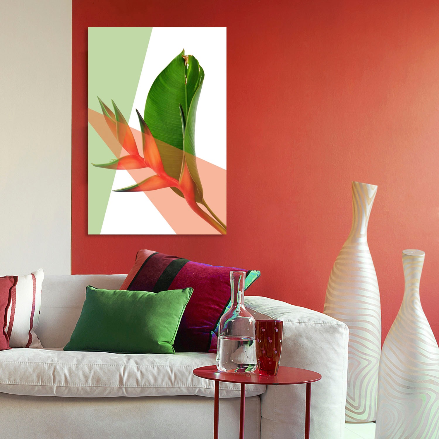 queence Acrylglasbild "Blätter" Blätter  Blätterbilder  Kunst  Pflanzen  Pf günstig online kaufen