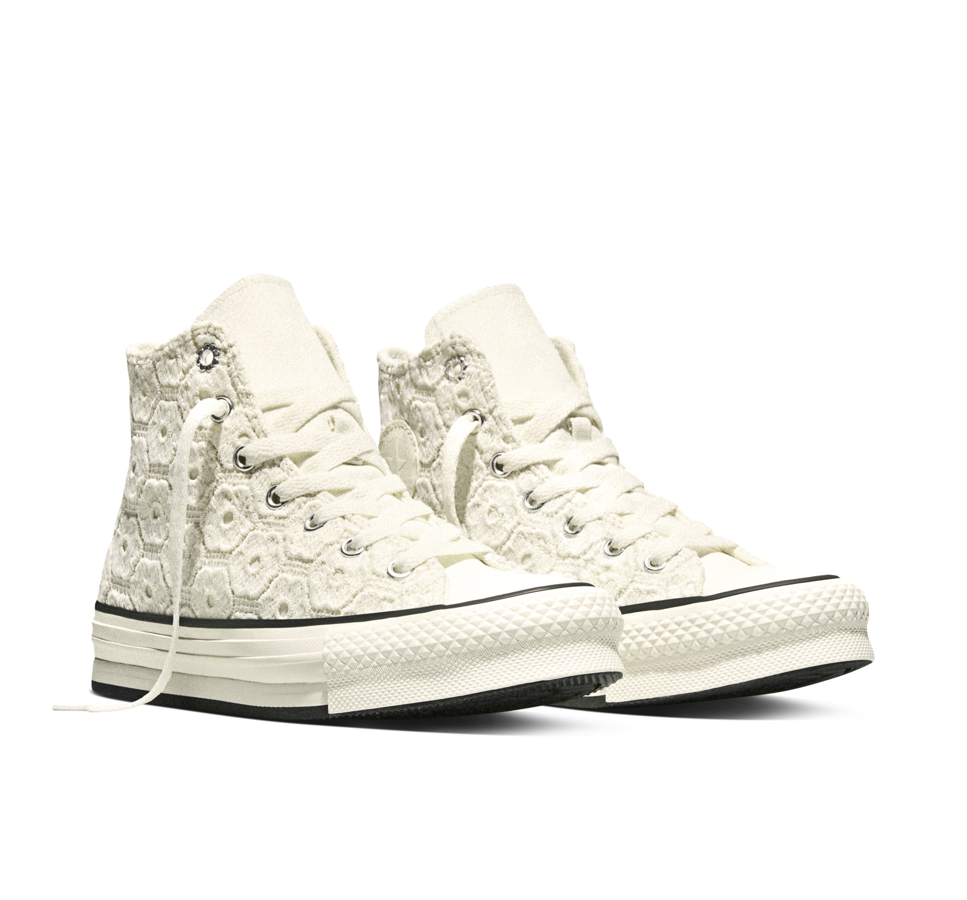 Converse Sneaker "CHUCK TAYLOR ALL STAR EVA LIFT PLATFORM FLORAL CROCHET" für Alltag, sportlicher Stil, für Teens