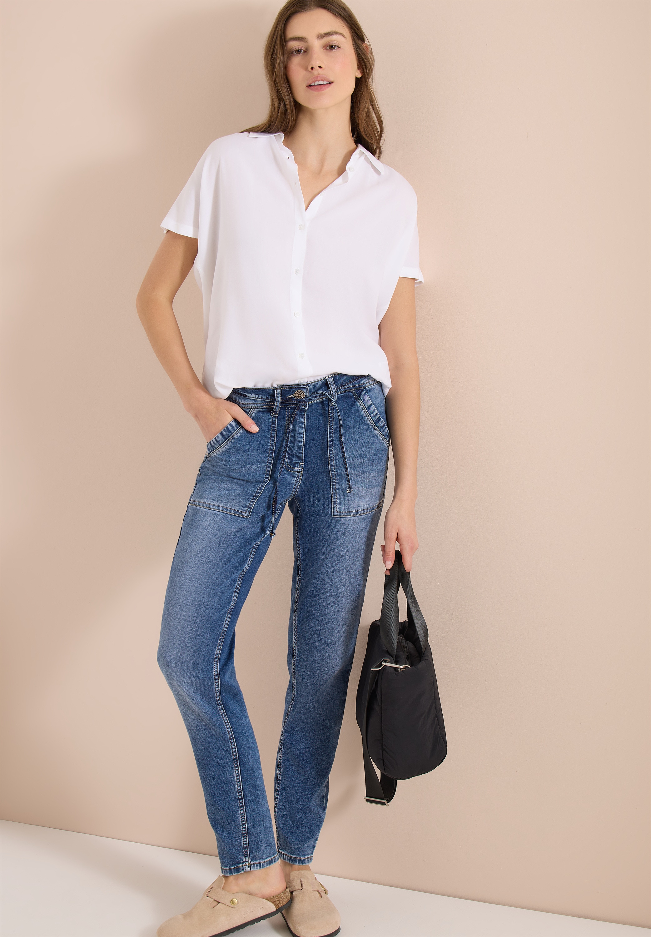 Cecil Jogg Pants »Style Tracey« mit Bindeband und schmalem Bein, Casual Fit