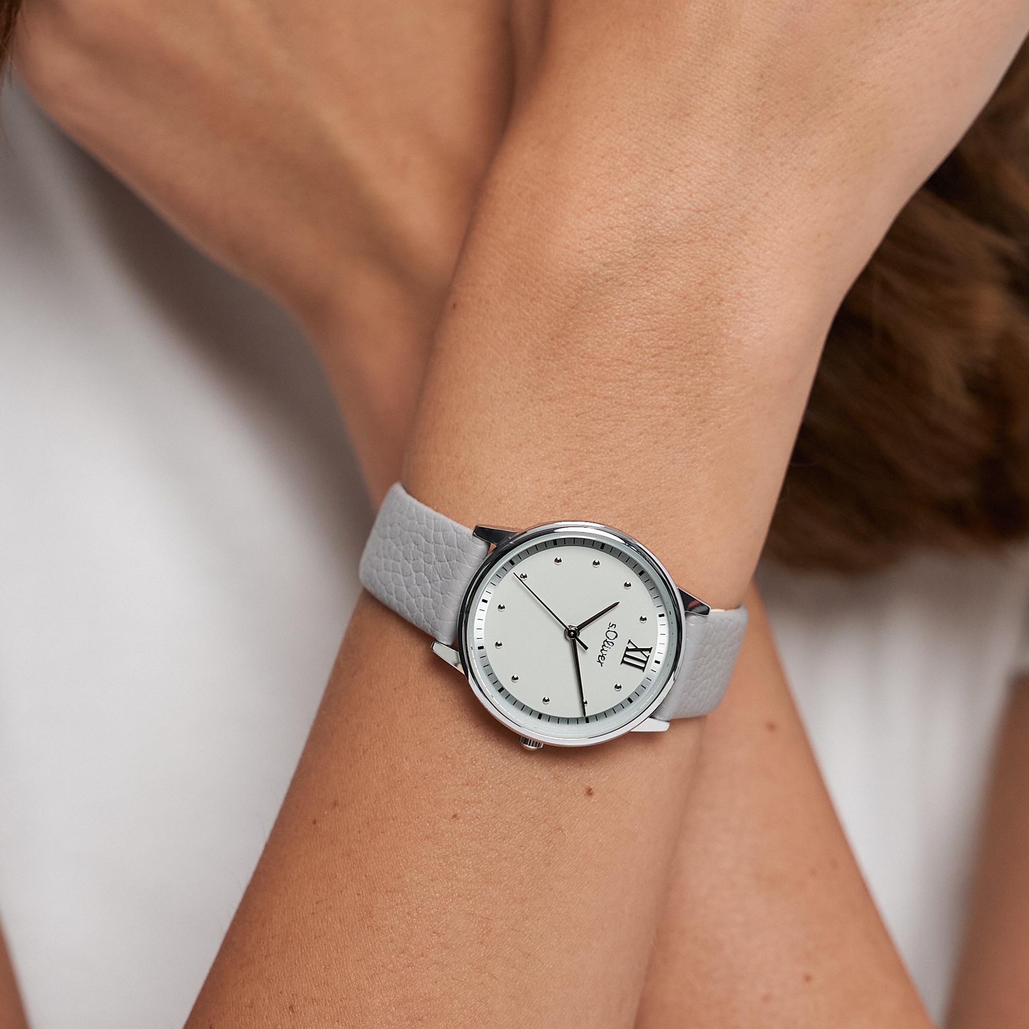 s.Oliver Quarzuhr »Soft Elegance« Armbanduhr, Damenuhr, analog