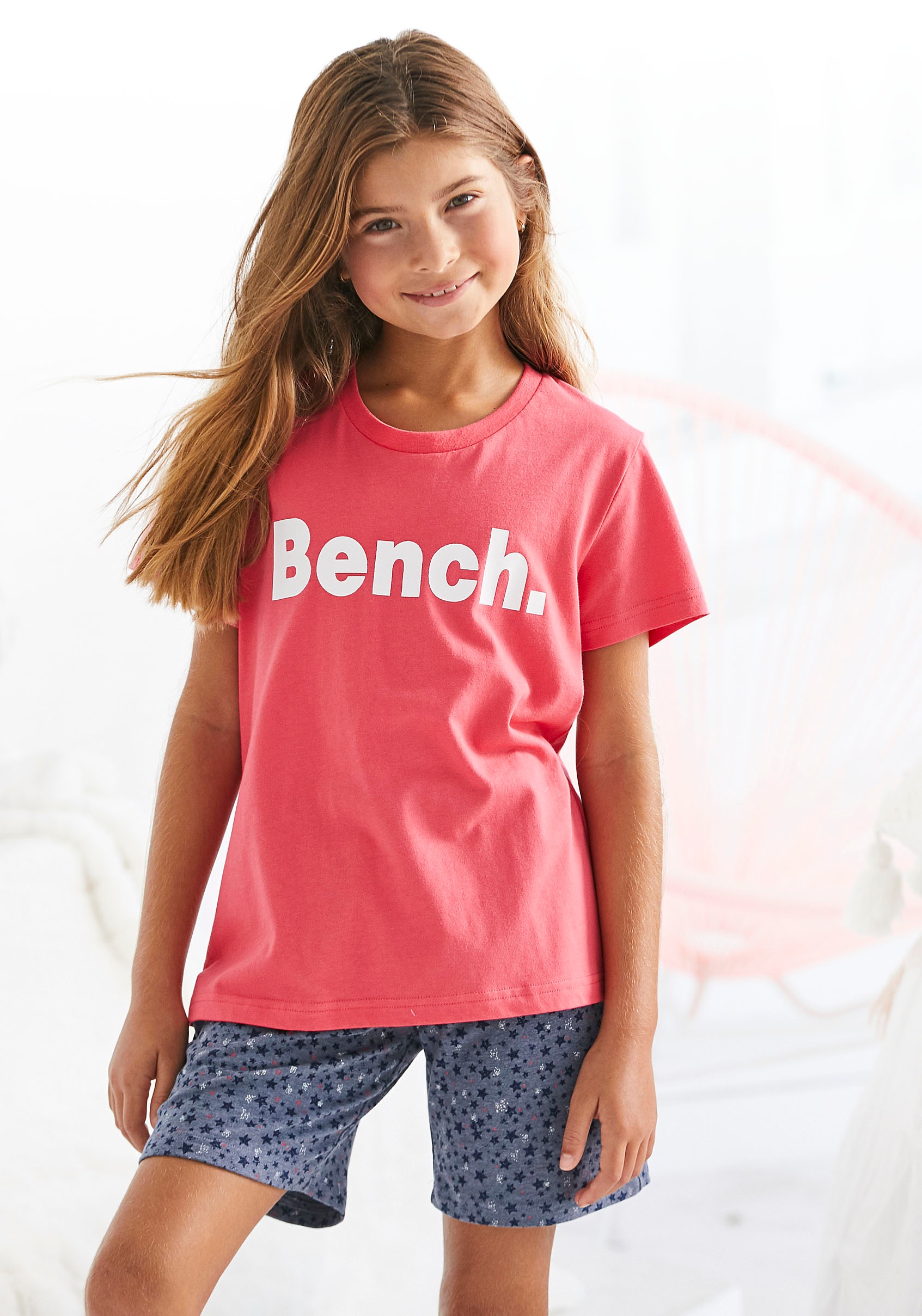 Bench. Shorty, (2 tlg., 1 Stück), melierte Hose mit Sternchendruck kaufen