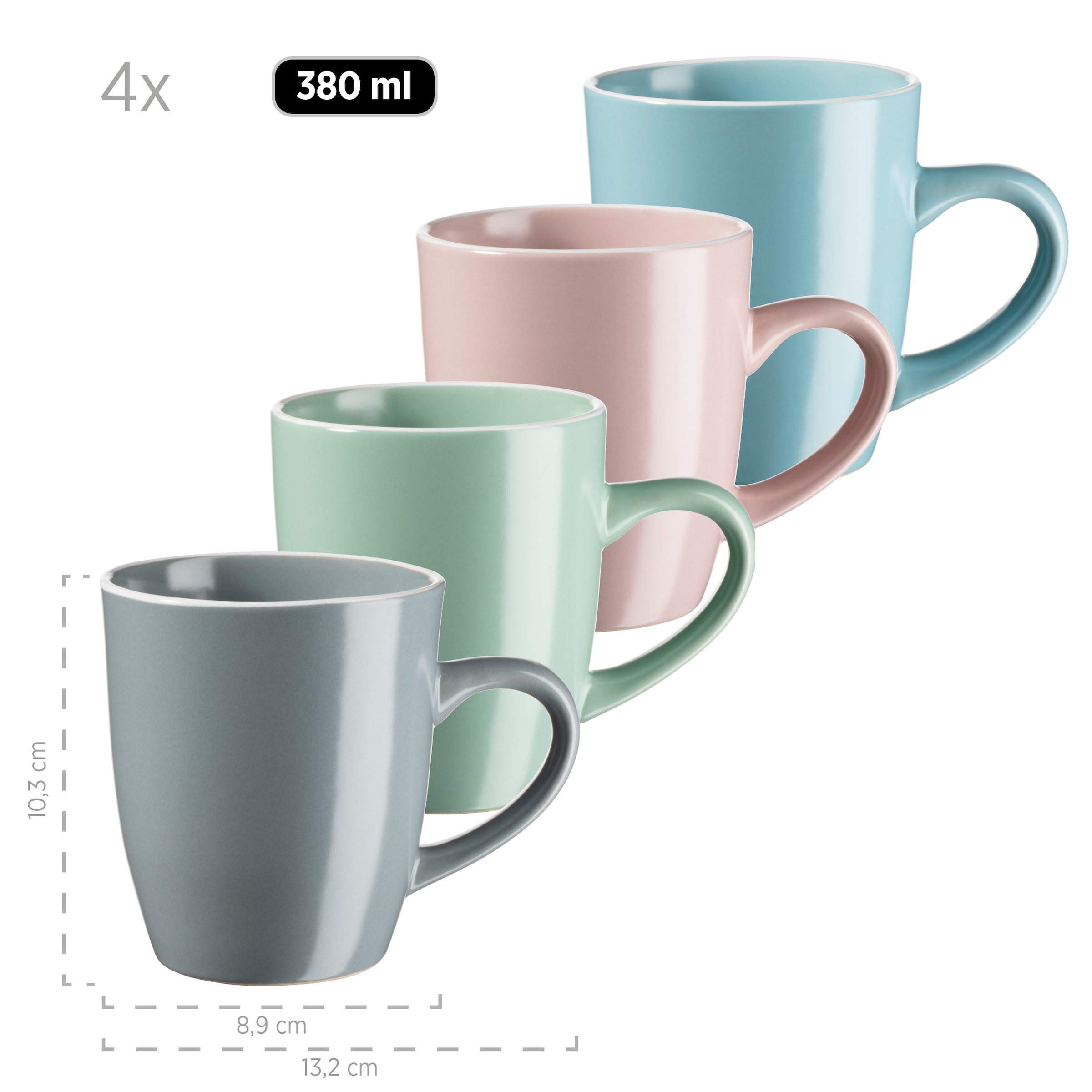 MÄSER Kombiservice »ELISSA II, Geschirr-Set, Steinzeug«