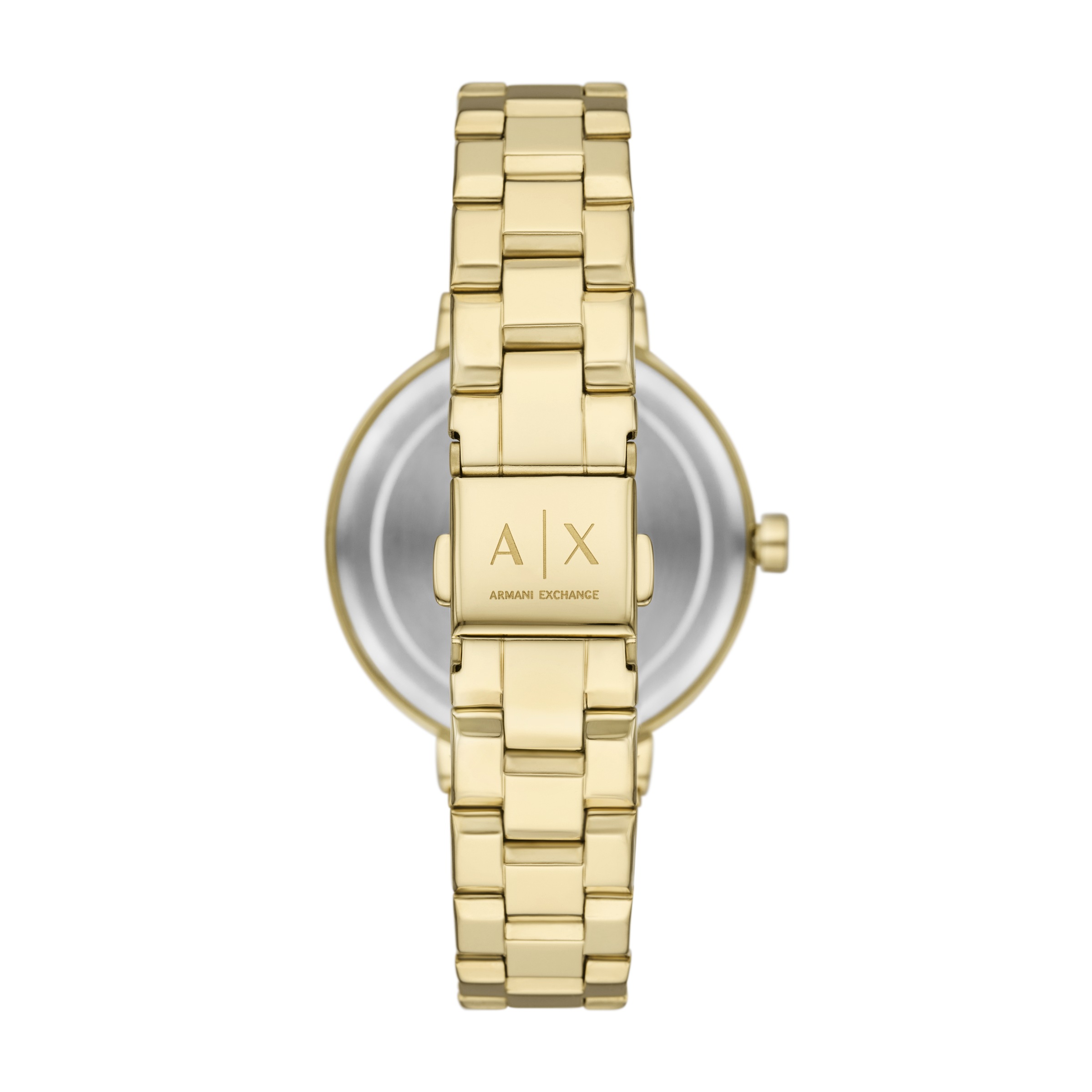 ARMANI EXCHANGE Quarzuhr, Armbanduhr, Damenuhr, Edelstahlarmband, analog, Glassteine