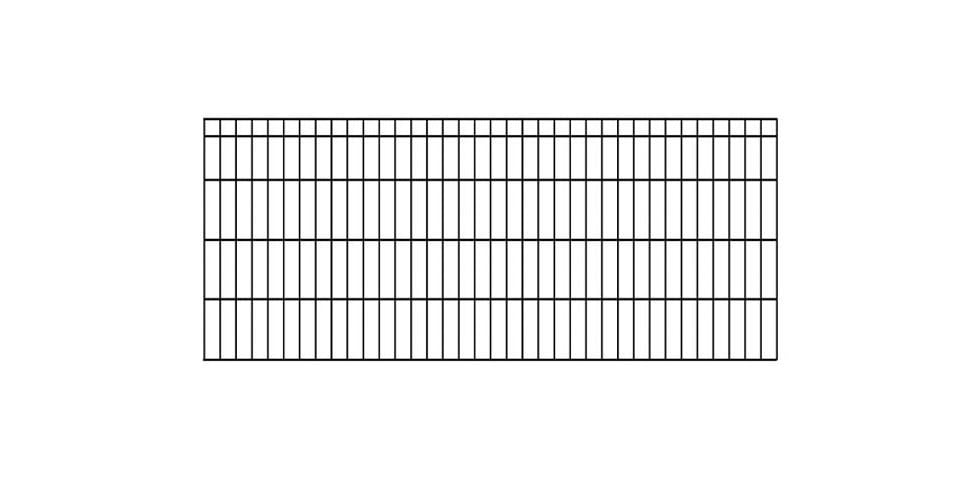 KRAUS Einstabmattenzaun »Dino-Trend-Z42«, anthrazit, 80 cm hoch, 5 Elemente für 10 m, 6 Pfosten