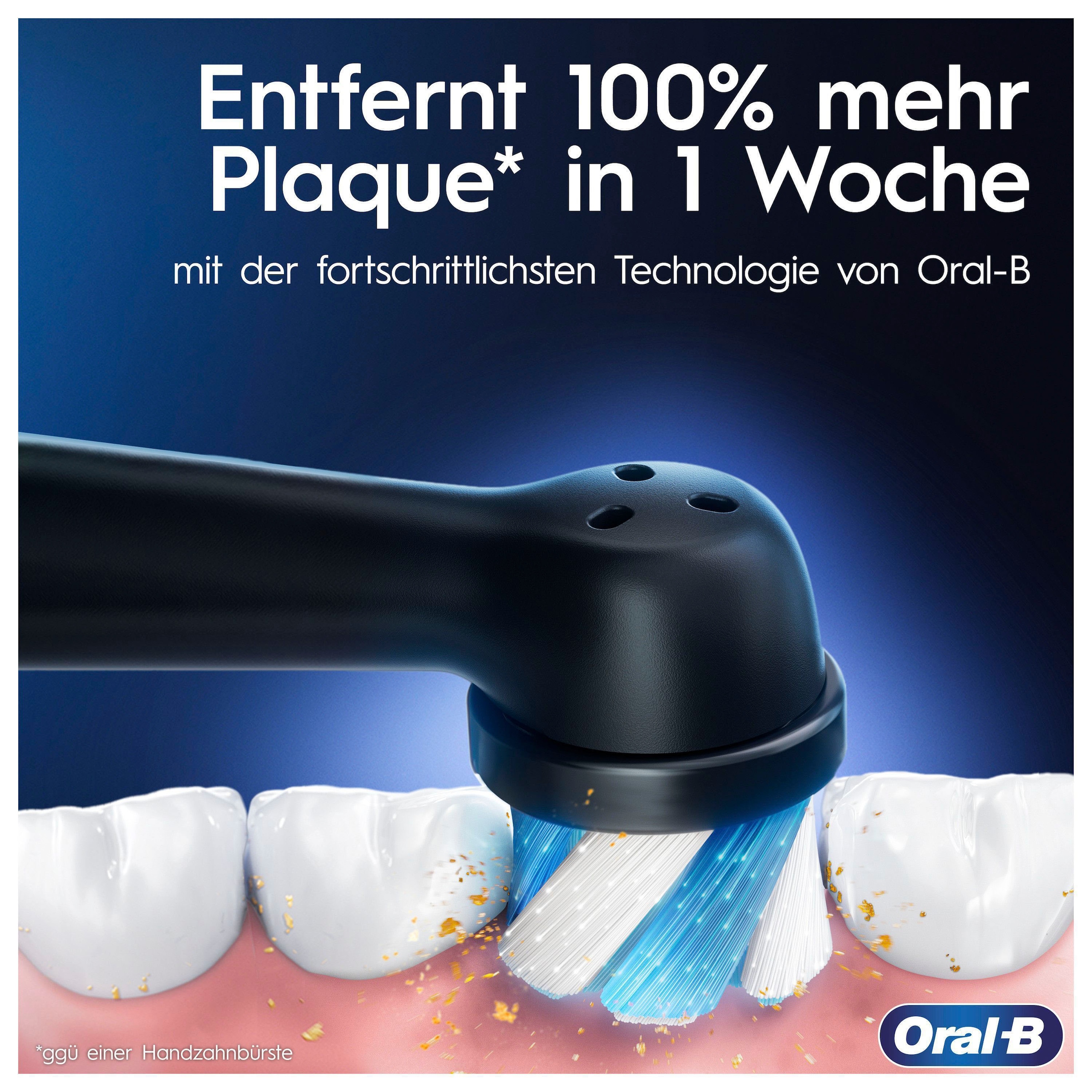 Oral-B Elektrische Zahnbürste »iO Series 3 Doppelpack«, 2 St. Aufsteckbürsten, Magnet-Technologie