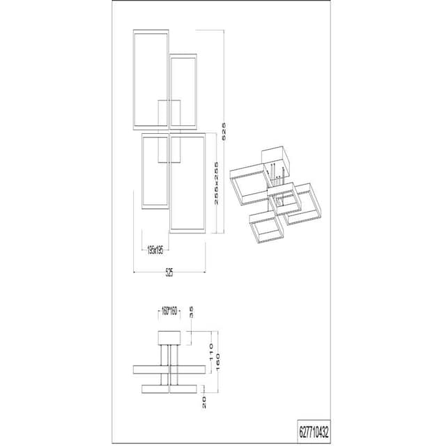 TRIO Leuchten LED Deckenleuchte »Sorrento«, 1 flammig-flammig, LED  Deckenlampe mit Switch Dimmer, 2400 Lumen | BAUR