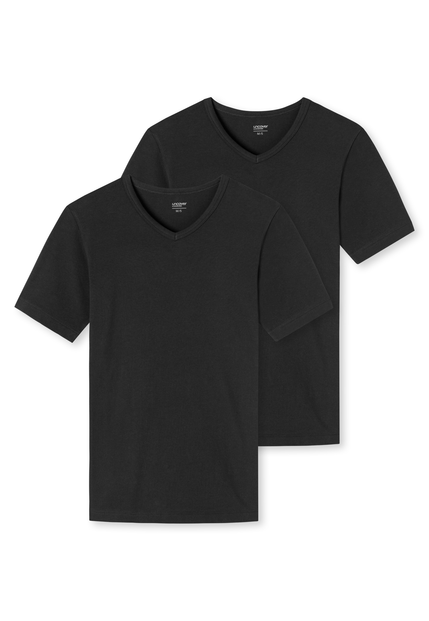 uncover by SCHIESSER V-Shirt "UNCOVER Cotton", (2er Pack), V-Neck, Kurzarm, günstig online kaufen