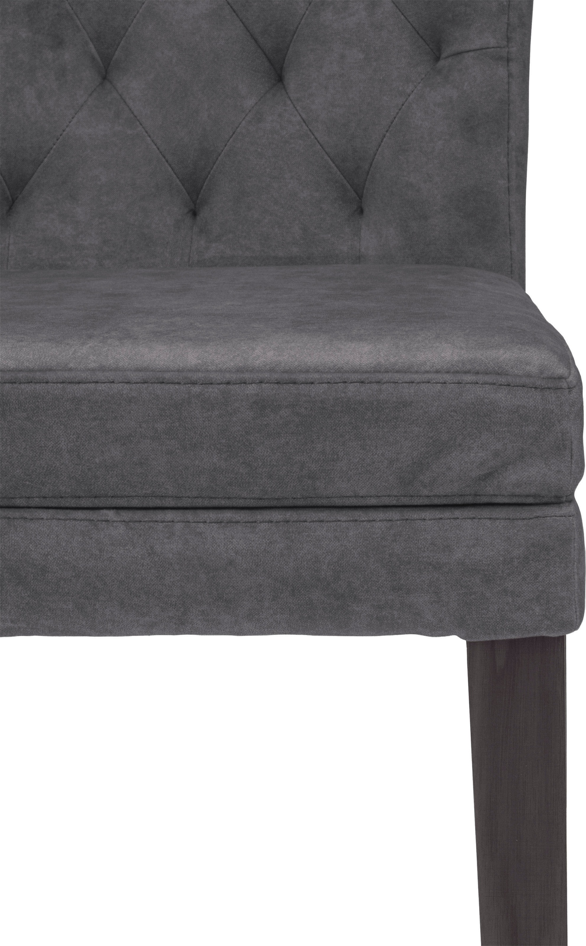 Home affaire 4-Fußstuhl »Colorado«, (Set), 2 St., Samtvelours, Beine aus Buche, wengefarben lackiert, Im 2er, 4er oder 6er-Set