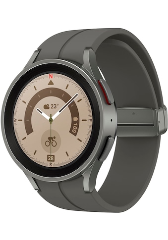 Smartwatch »Galaxy Watch 5 Pro 45mm LTE«, (Wear OS by Samsung Fitness Uhr, Fitness...
