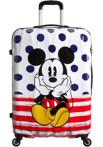 Hartschalen-Trolley »Disney Legends, Mickey Blue Dots, 75 cm«, 4 Rollen