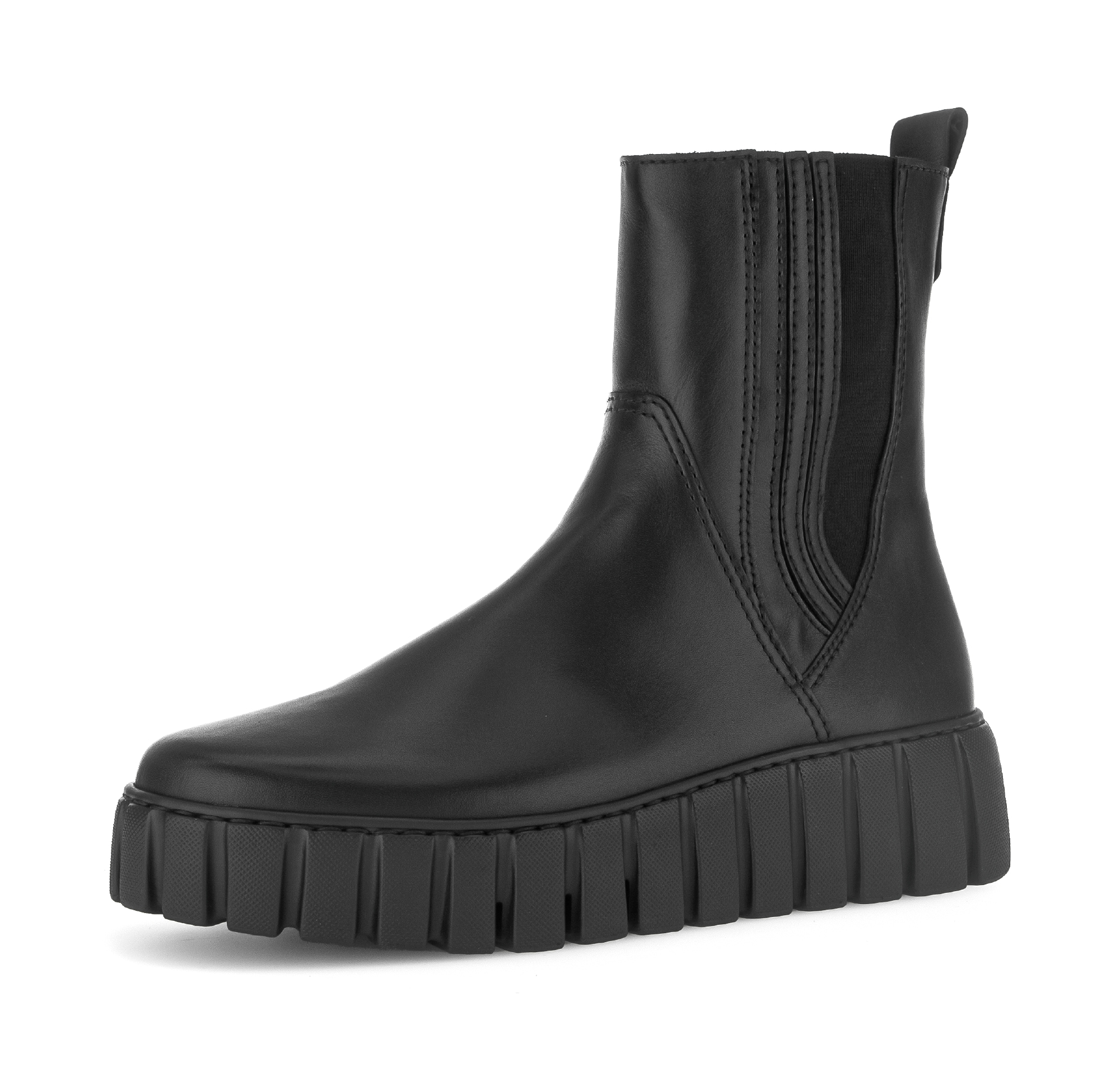 Gabor Chelseaboots "FLORENZ", Plateau, Stiefelette mit Stretcheinsatz außen günstig online kaufen