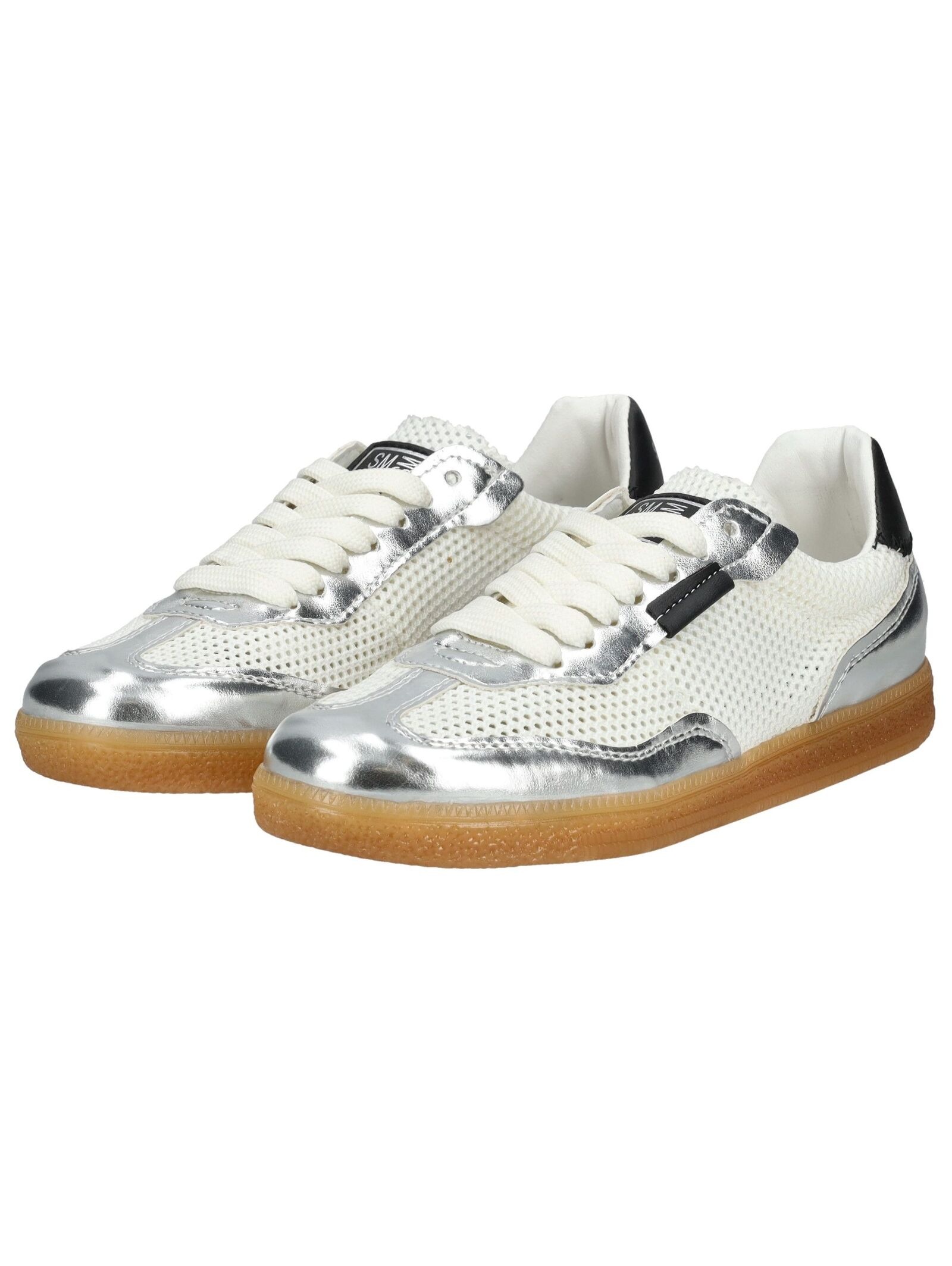 Sneaker STEVE MADDEN "STEVE MADDEN Sneaker Textil", Damen, Gr. 41, weiß, silber, Textil, Schuhe Sneaker 3