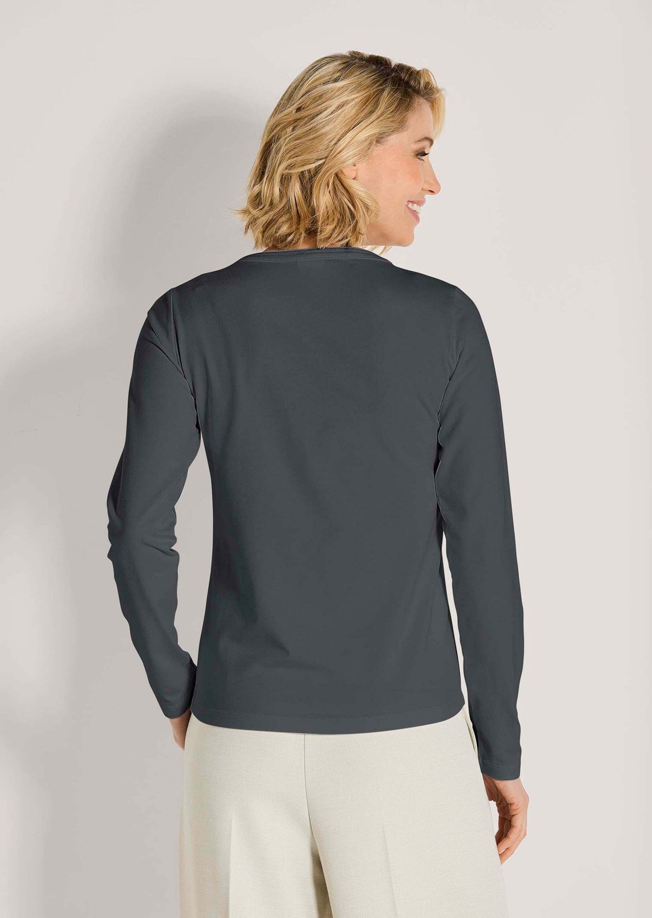 MADELEINE Langarmshirt »Blusenshirt Elegantes Shirt mit Schmucksteinen«