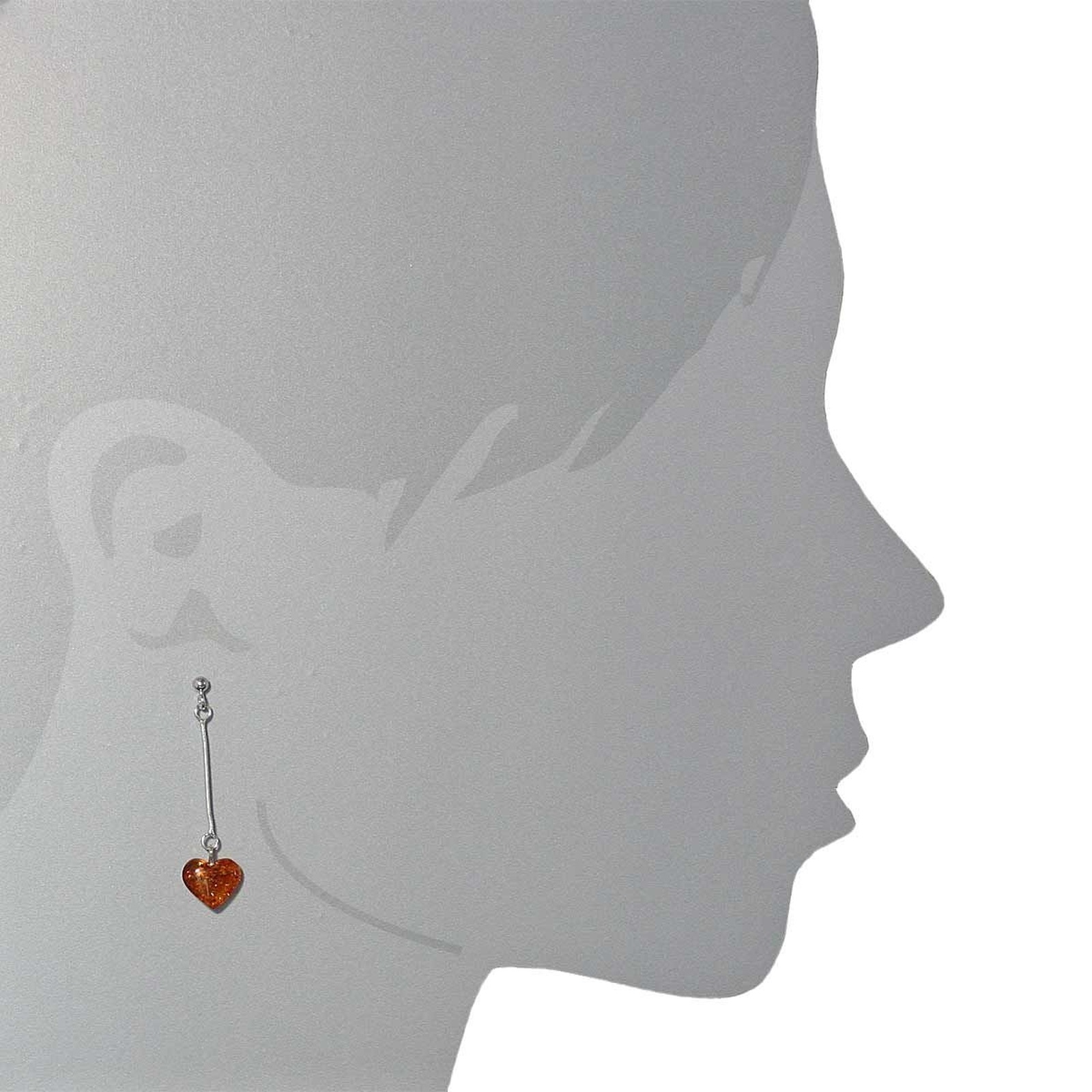 OSTSEE-SCHMUCK Paar Ohrhänger »Ostsee-Schmuck Ohrhänger Herz 10 mm Ohrhänger Herz 10 mm«, (2 tlg.)