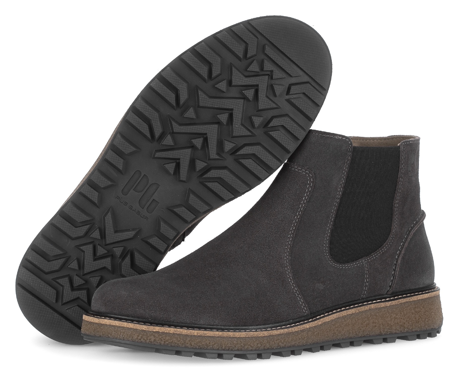 Pius Gabor Chelseaboots, Herbstboots mit Kontrastnähten und Logoprägung