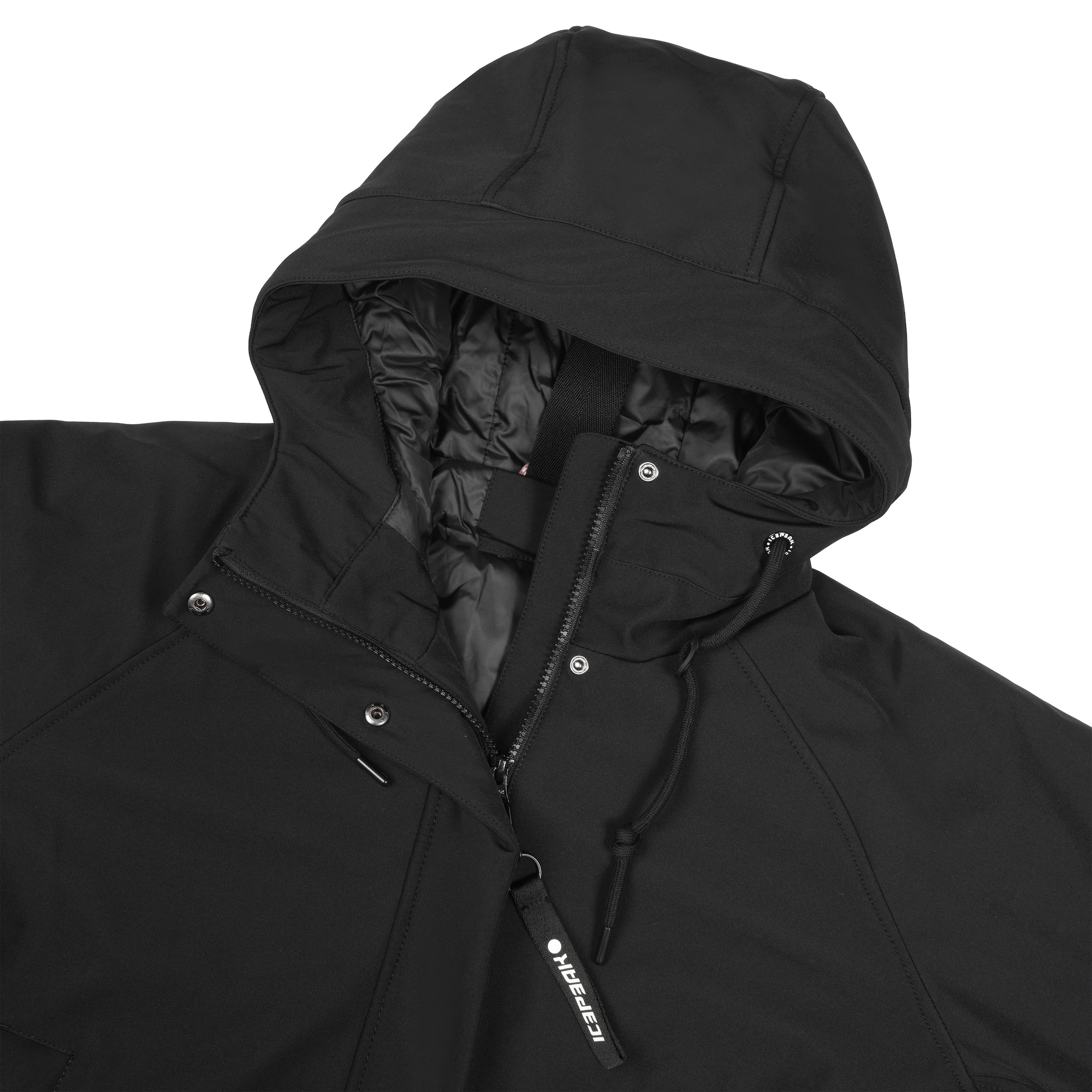 Icepeak Funktionsmantel »D SOFTSHELLMANTEL ADAMAS«, Hohe Seitenschlitze mit Reißverschluss