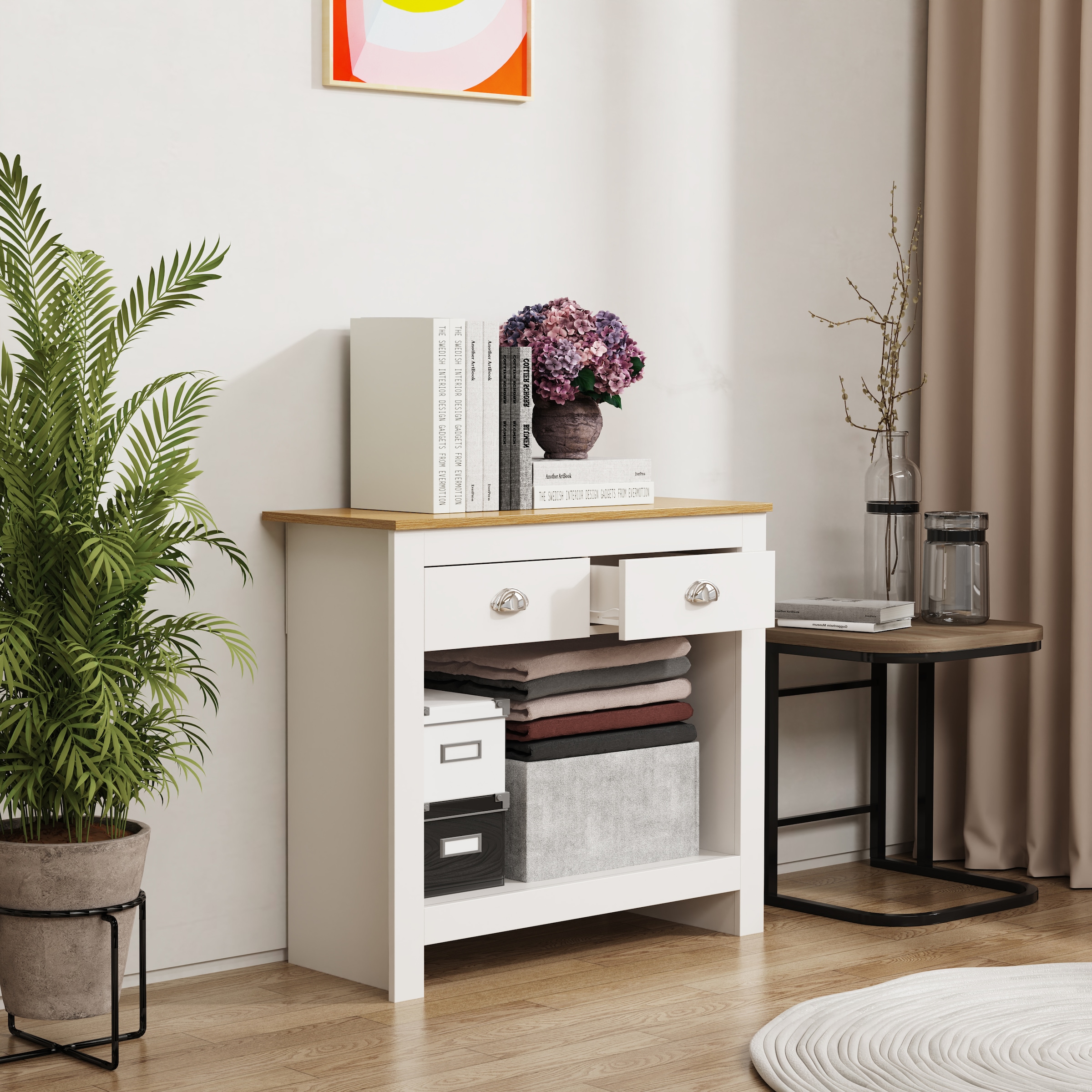 VCM Kommode »Holz Kommode Sideboard Schublade BalusaS«